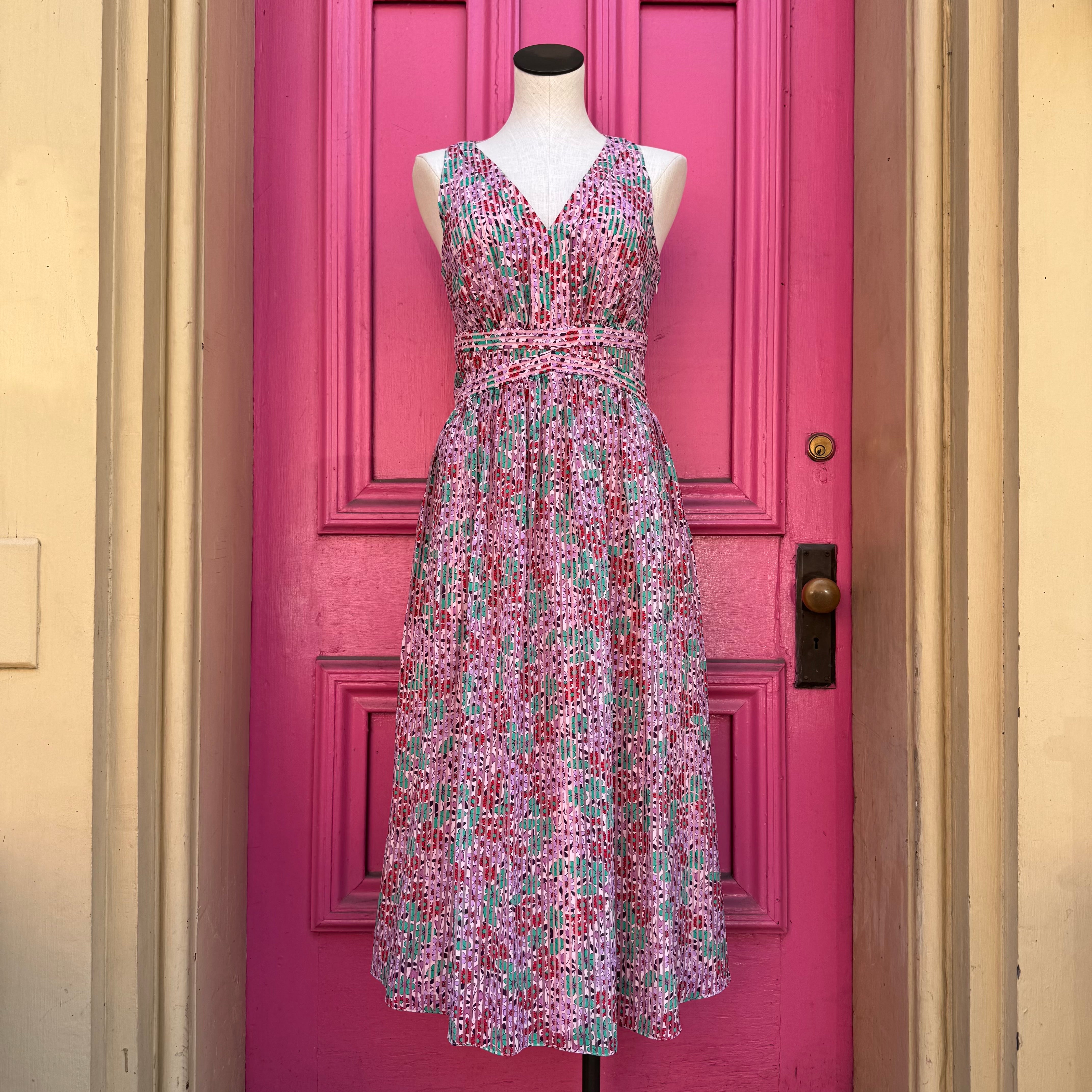 Kate Spade pink floral tank dress size 6