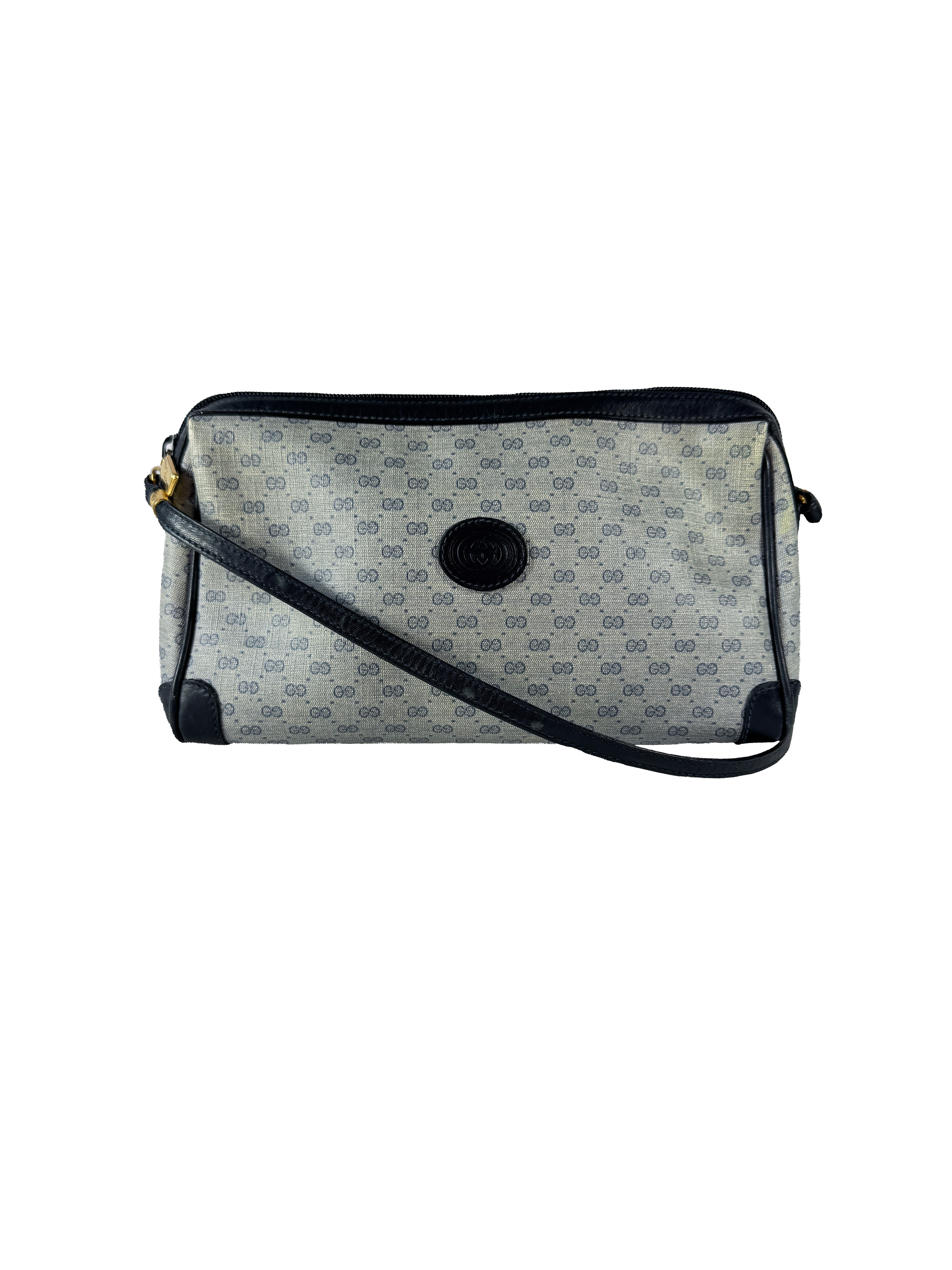 Gucci navy mirco GG vintage crossbody 007-89-0042