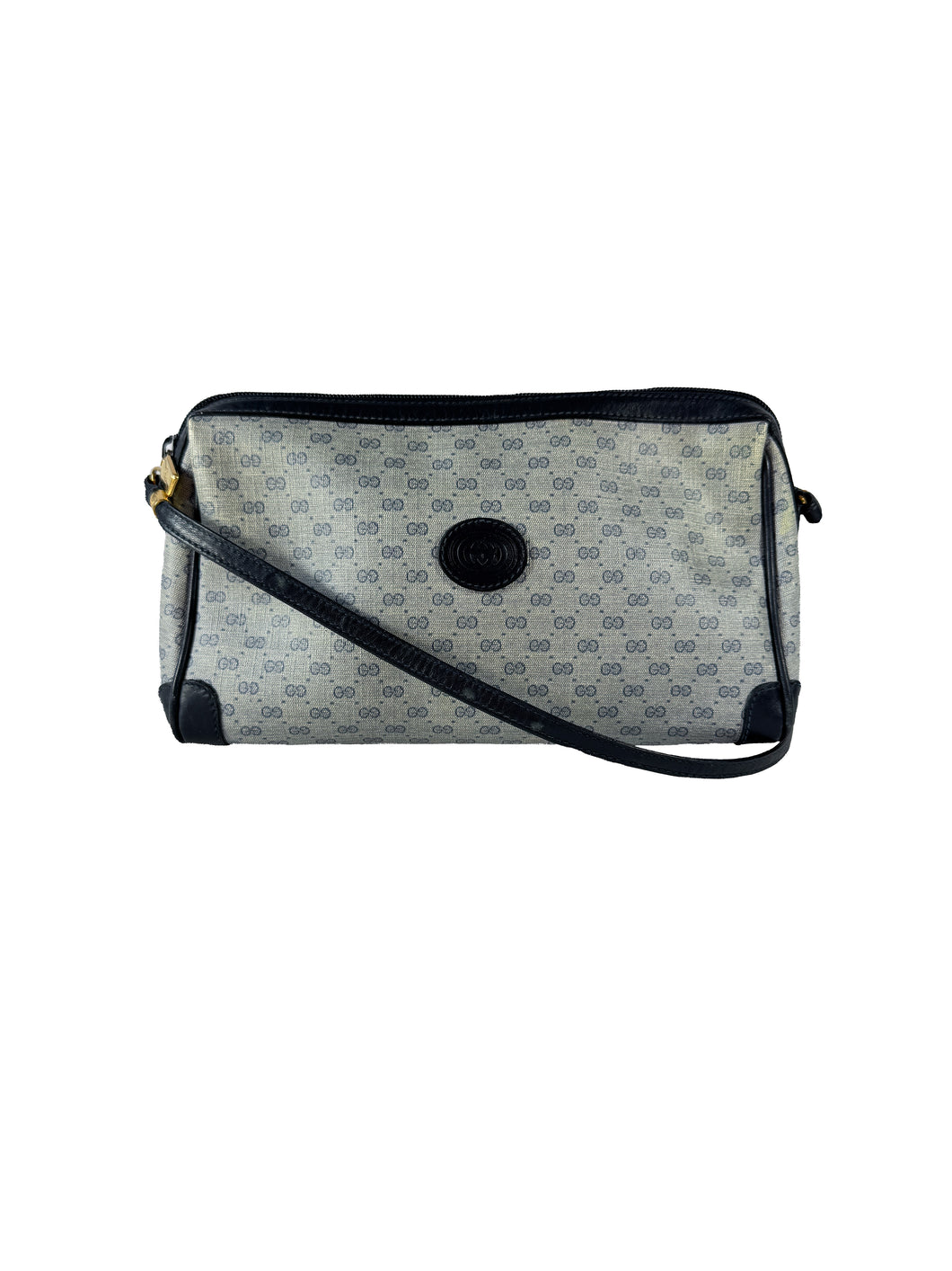 Gucci navy mirco GG vintage crossbody 007-89-0042