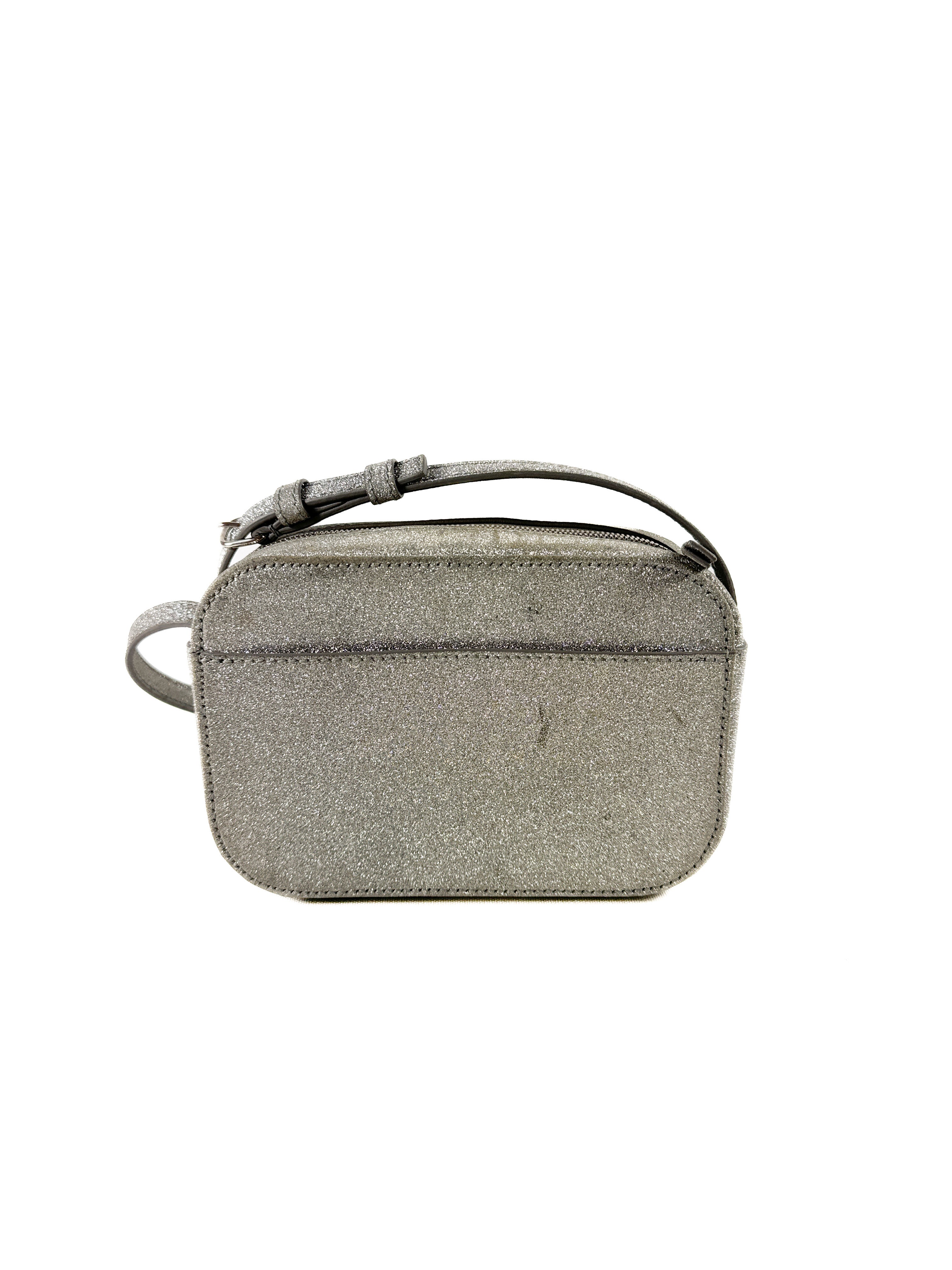 Balenciaga silver glitter everyday camera bag **as is**