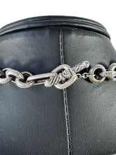 David Yurman sterling silver, pearl, blue topaz, 18k gold Old World charm necklace