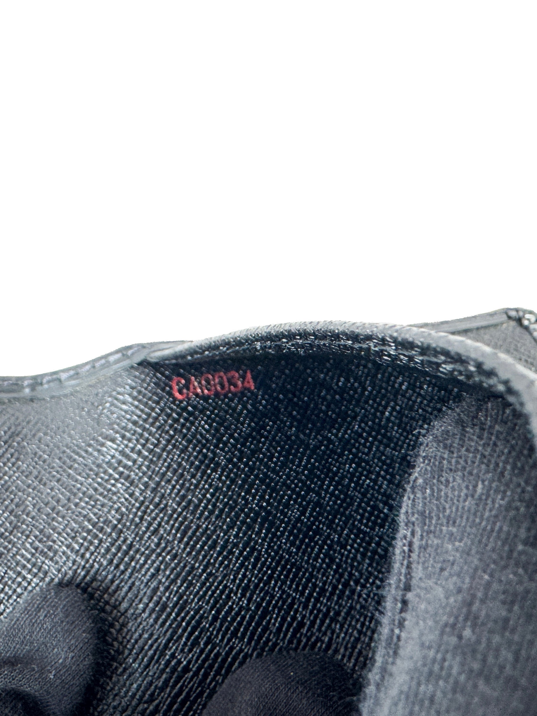 Louis Vuitton black epi Brazza slim wallet  CA0034