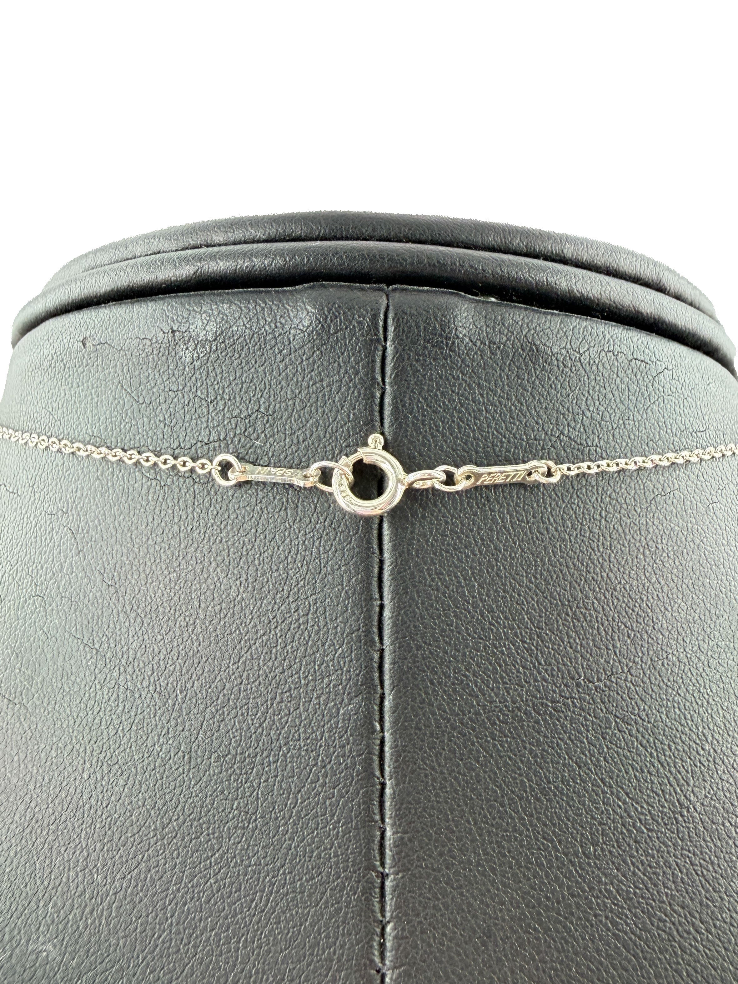 Tiffany & Co Elsa Peretti 1980 sterling silver full heart necklace