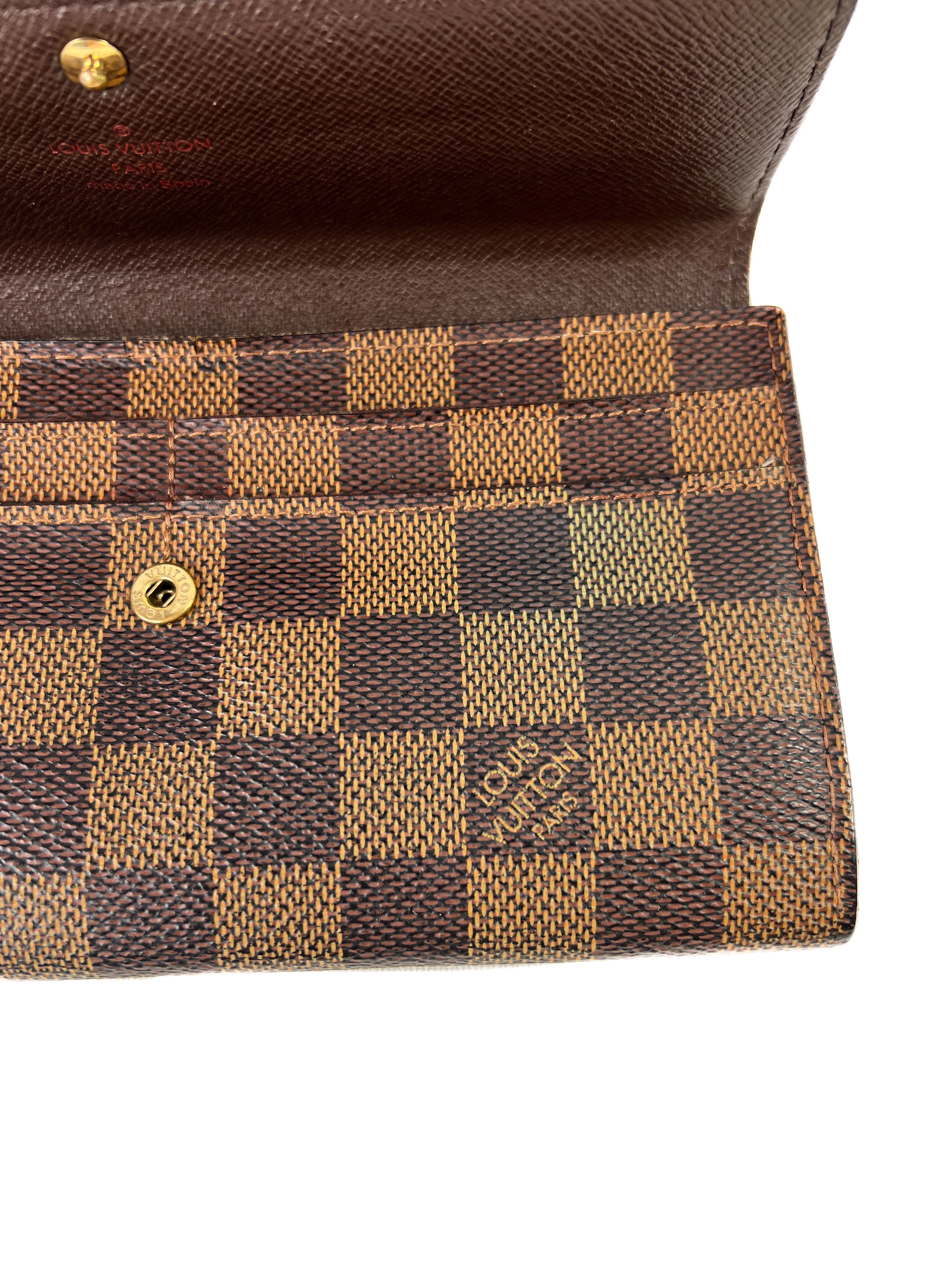 Louis Vuitton Damier Ebene Sarah wallet