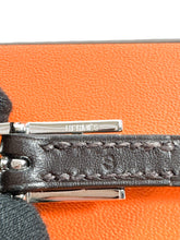 Hermès double tour Behapi brown leather bracelet (square J)