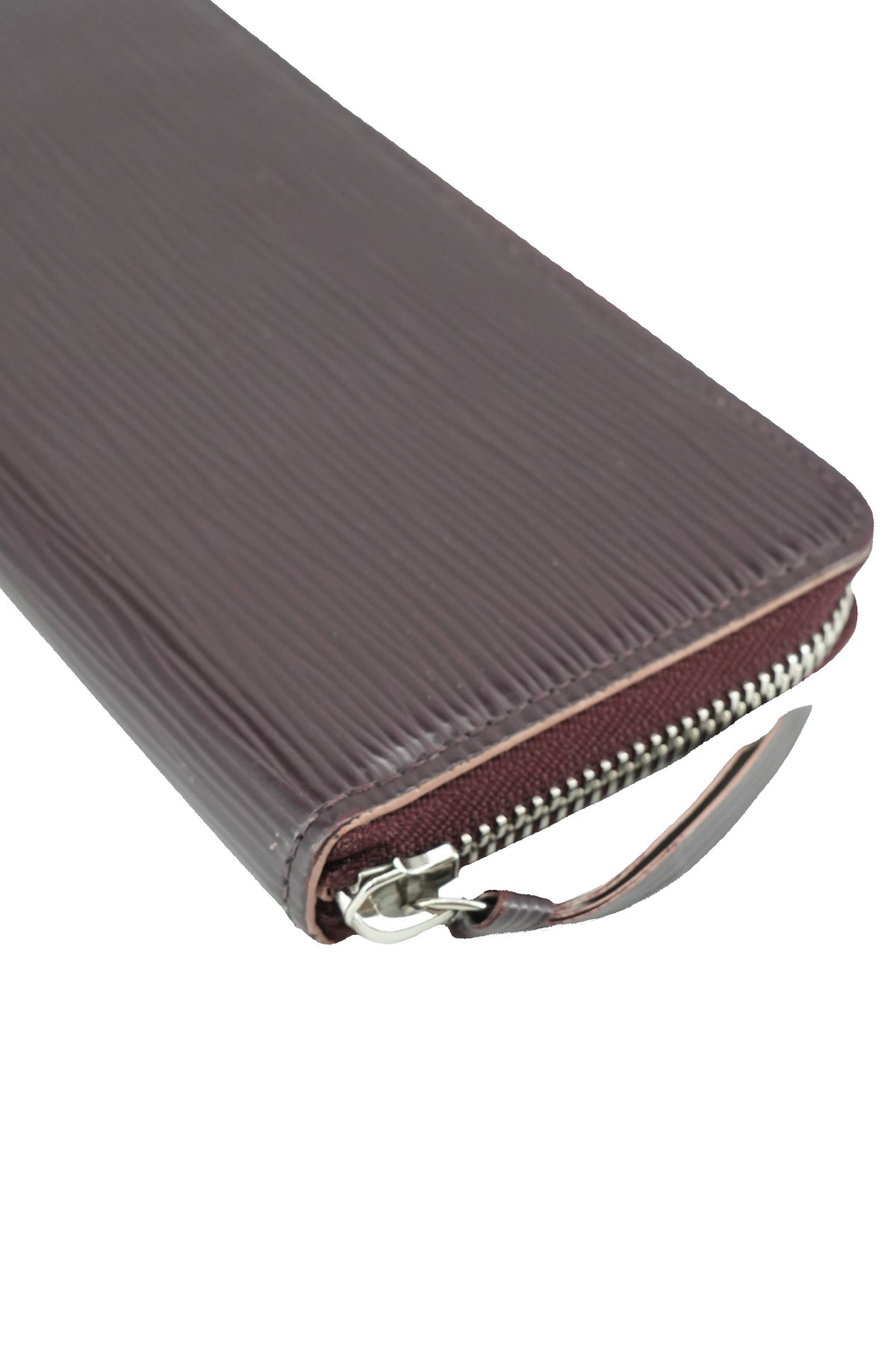 Louis Vuitton burgundy epi Clemence wallet UB1197