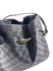 Gucci black signature shoulder bag 001.3748 001998 **as is**