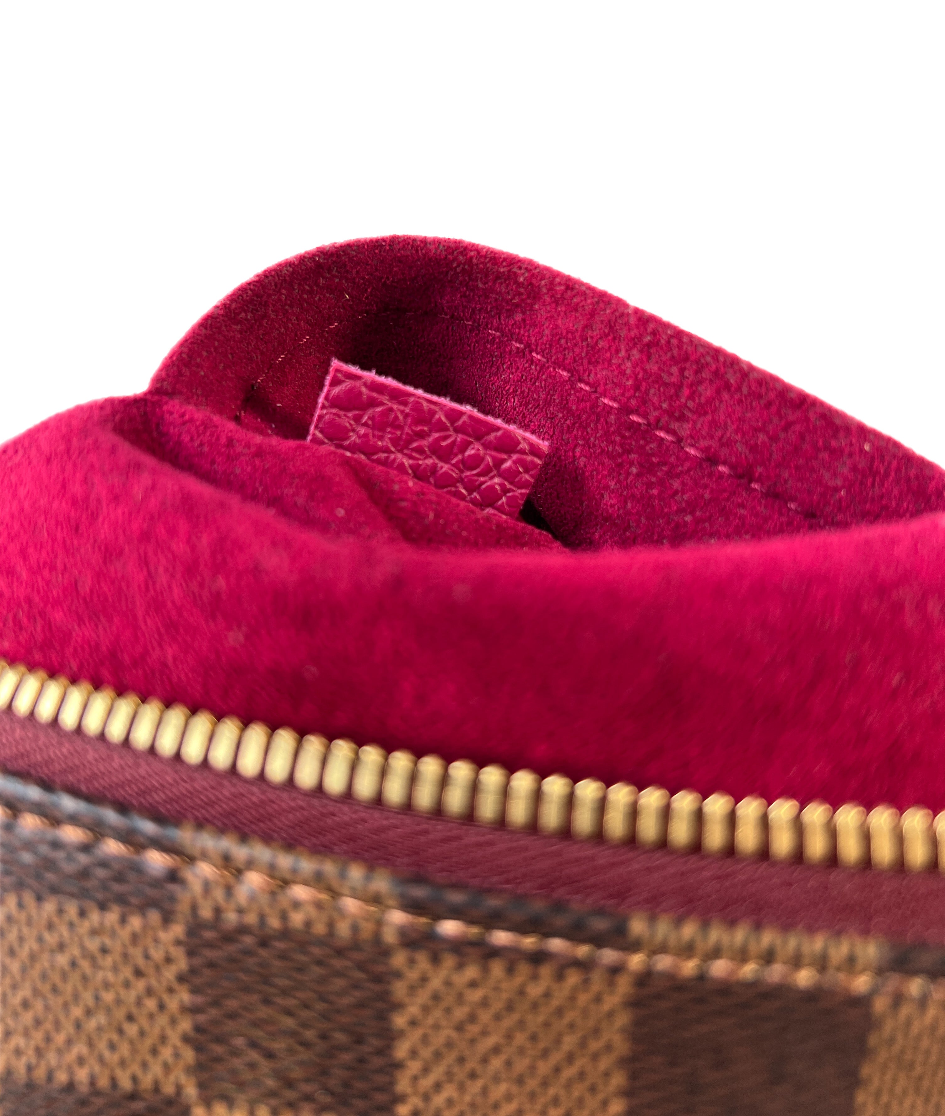 Louis Vuitton purple & pink Damier Hyde Park bag