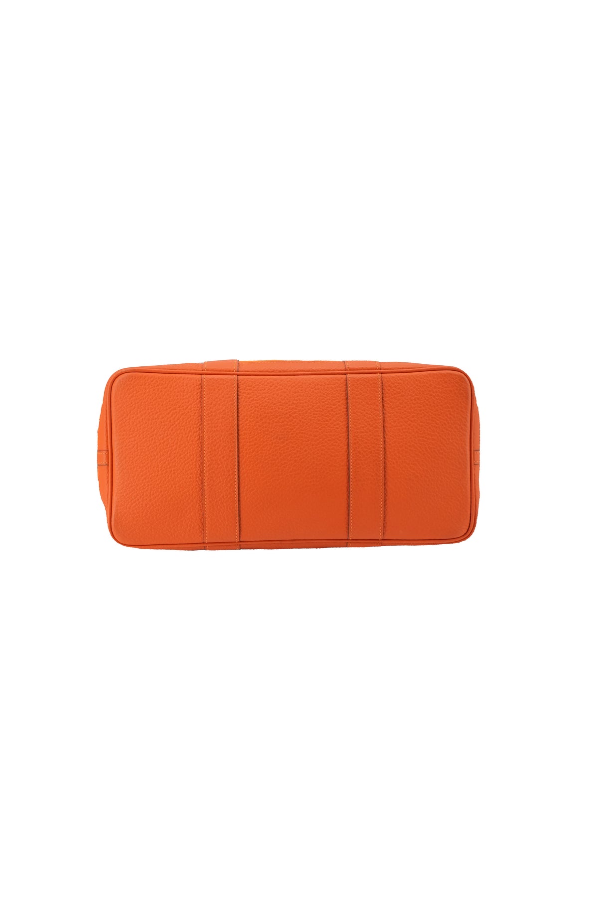 Hermès orange canvas leather Garden Party 36 T