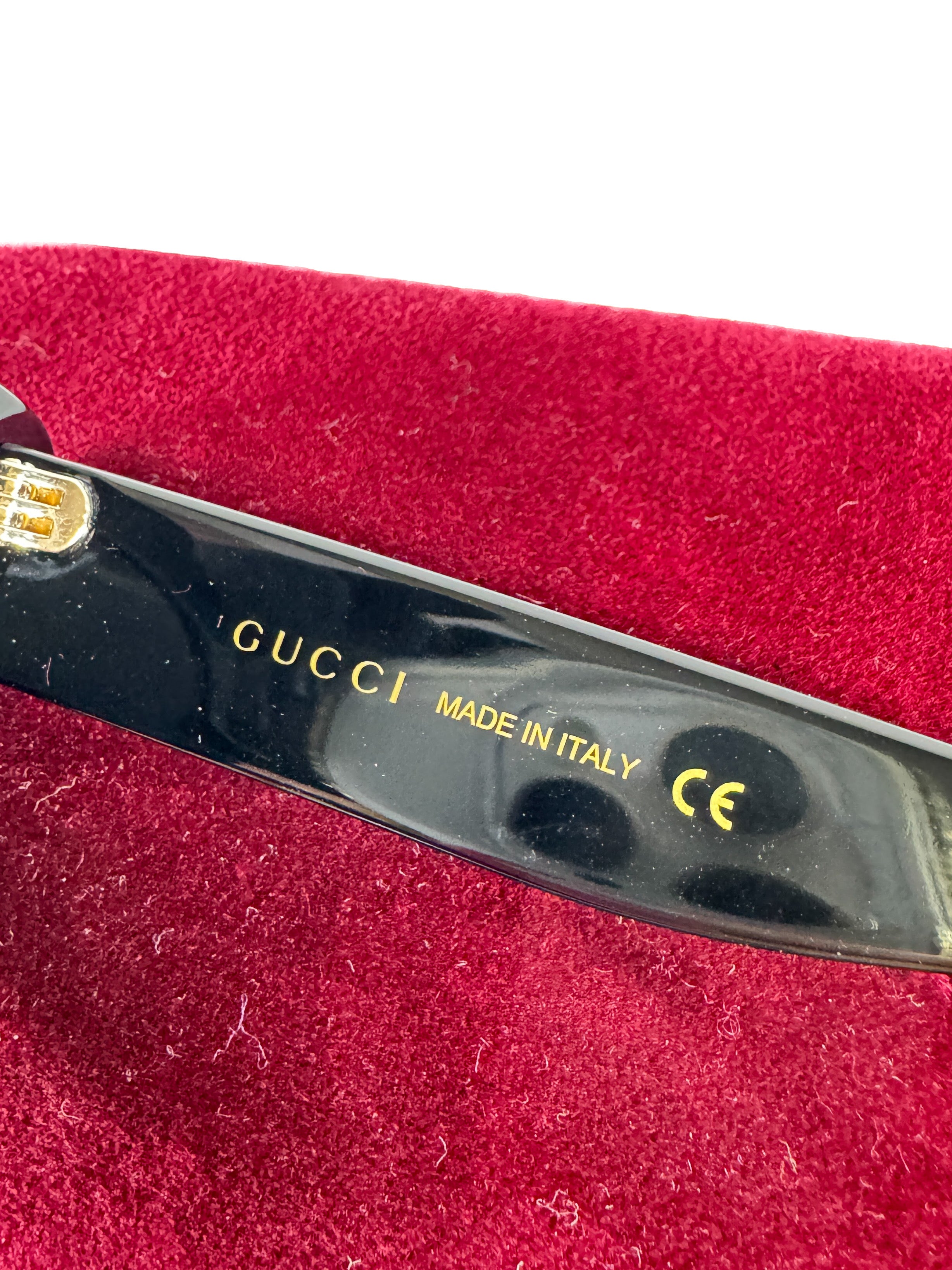 Gucci black GG rainbow glitter sunglasses GG0327S
