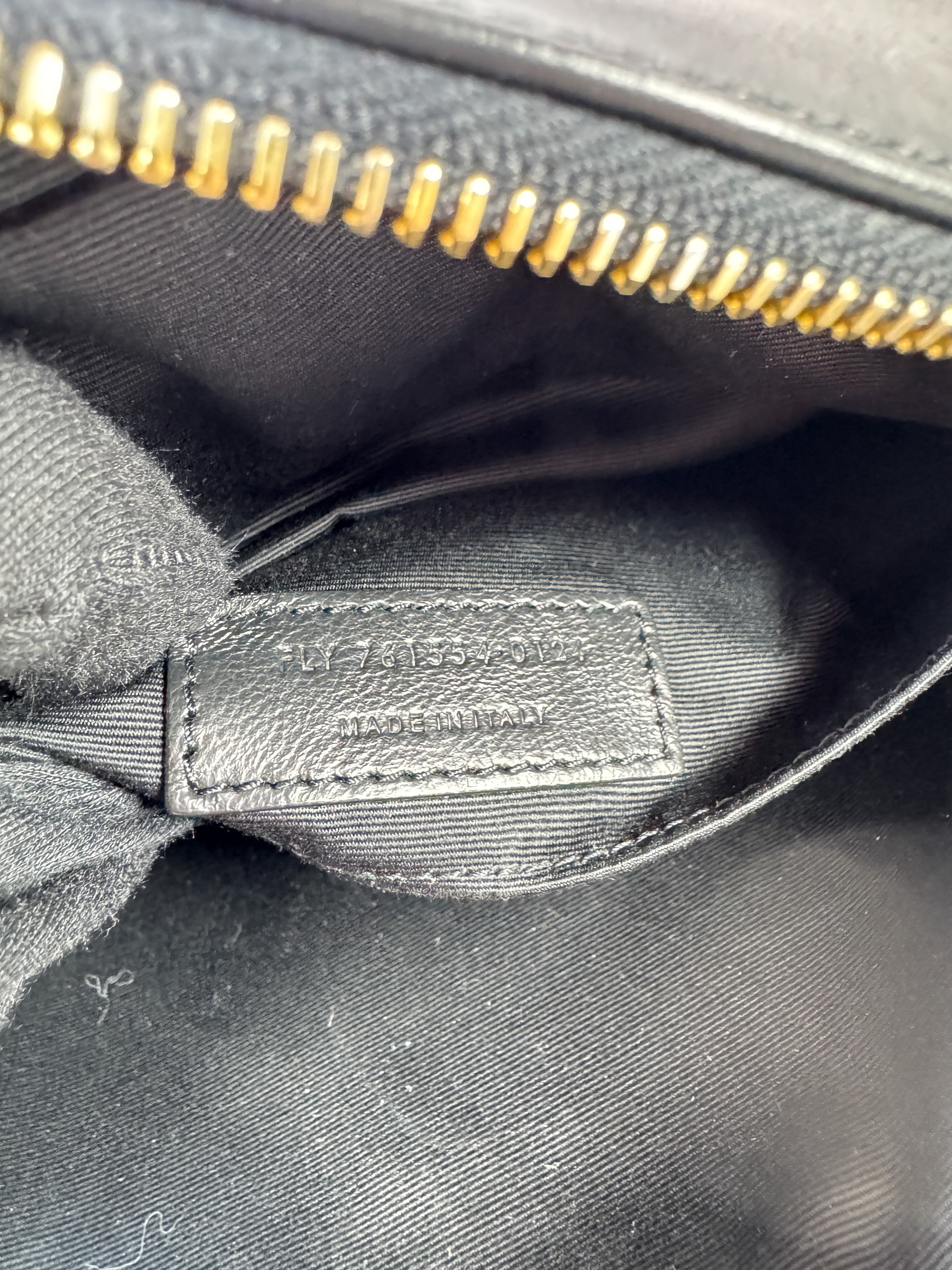 Saint Laurent black Lou medium camera bag FLY761554-0124