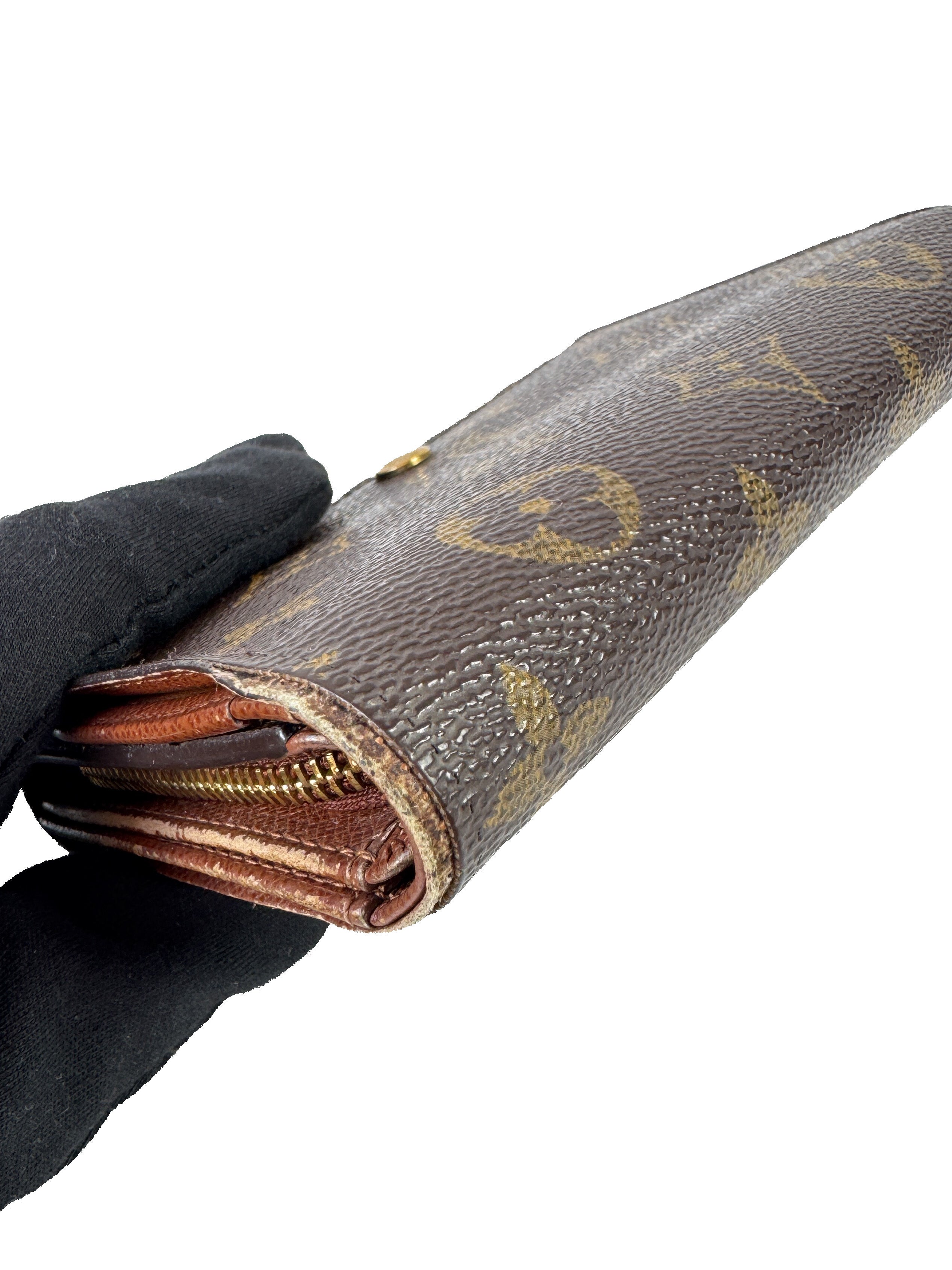 Louis Vuitton porte monnaie billets tresor monogram wallet SP0062 *as is*