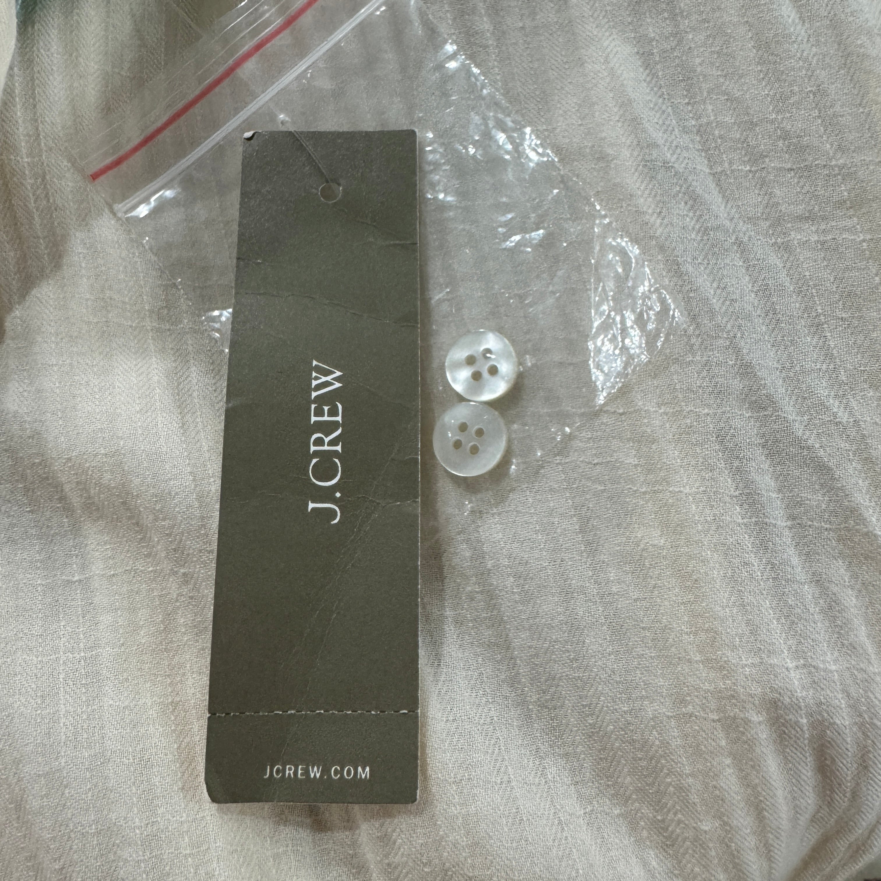 J. Crew cream cotton long sleeve dress size L NWT