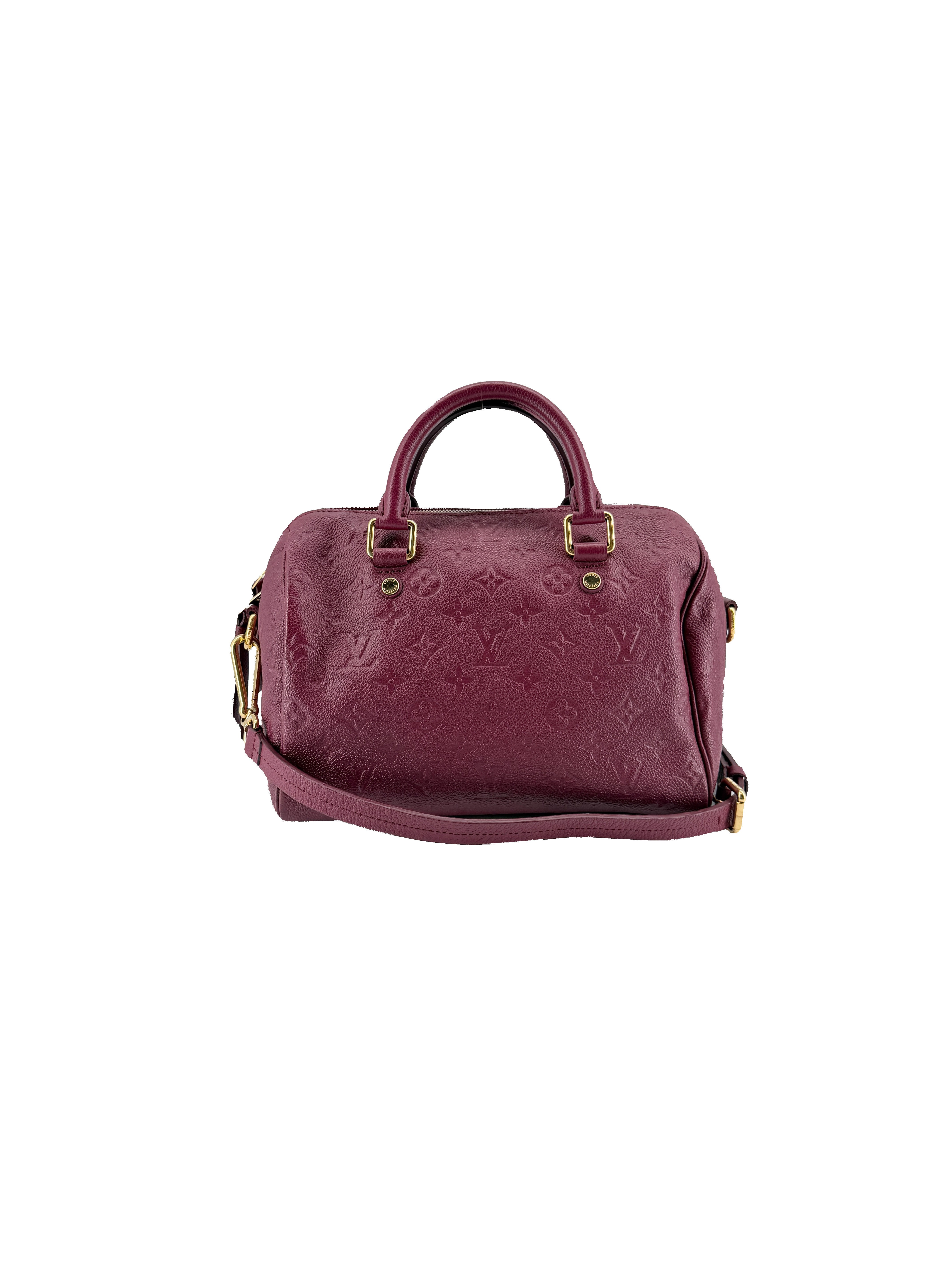 Louis Vuitton monogram empreinte Aurore Speedy 25 bandouliere SP3192