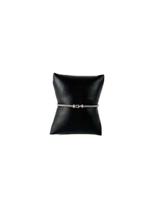 David Yurman sterling silver & diamonds cable petite buckle bracelet