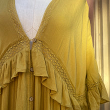 Free People yellow long dress size M