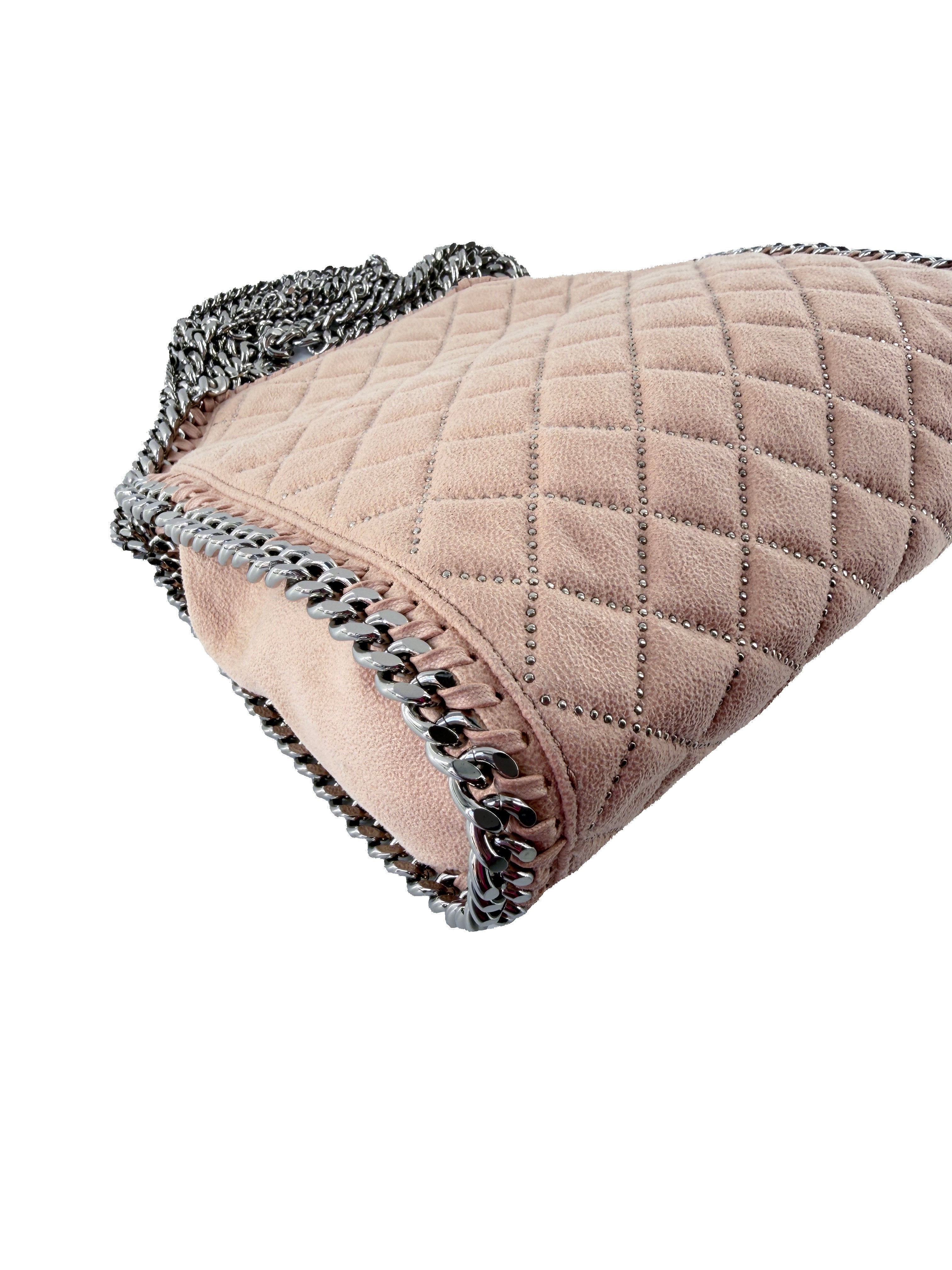 Stella McCartney Falabella blush pink mini tote