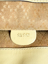 Gucci yellow leather vintage Bamboo backpack 003-58-0016