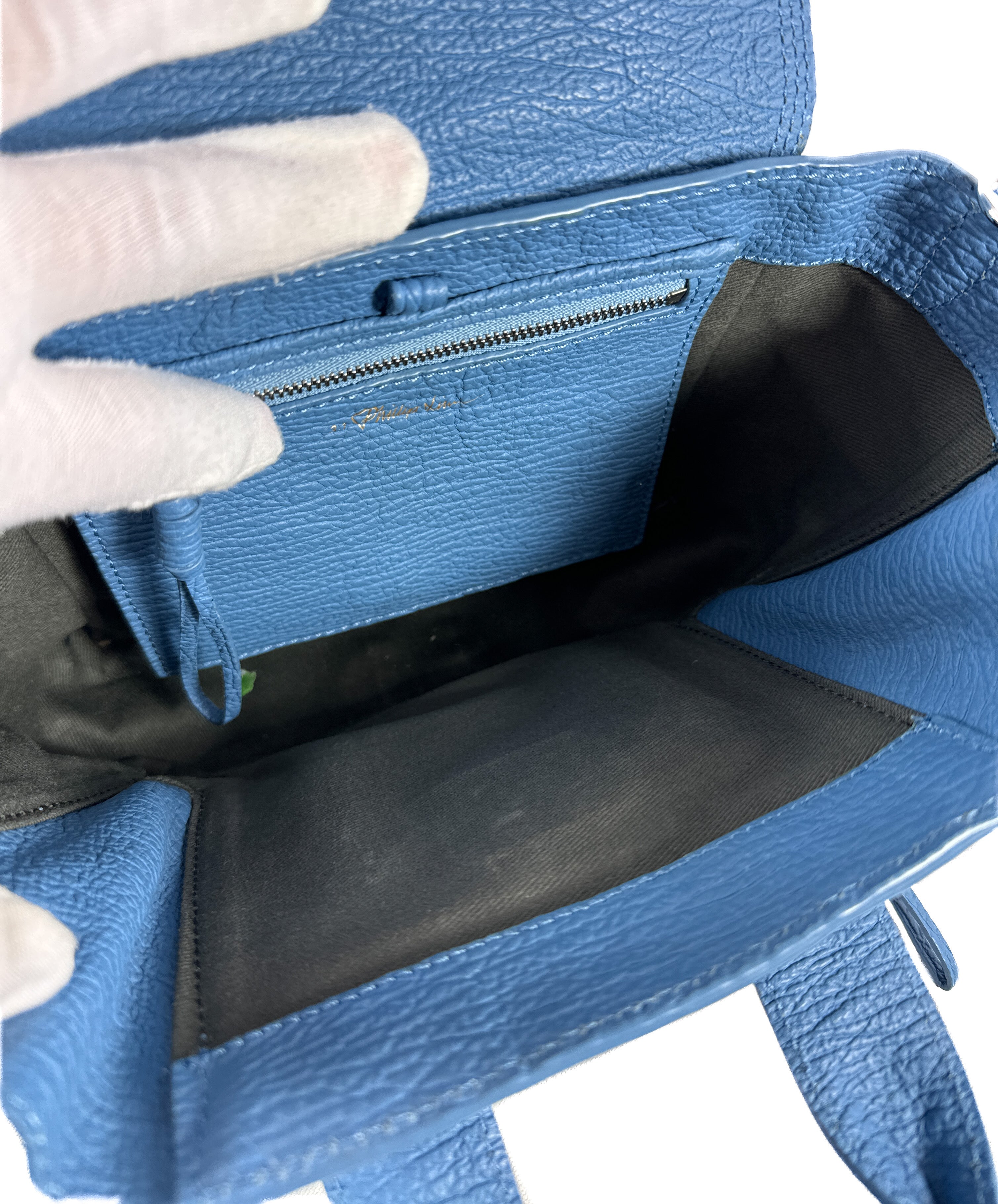 3.1 Phillip Lim blue nano Pashli satchel