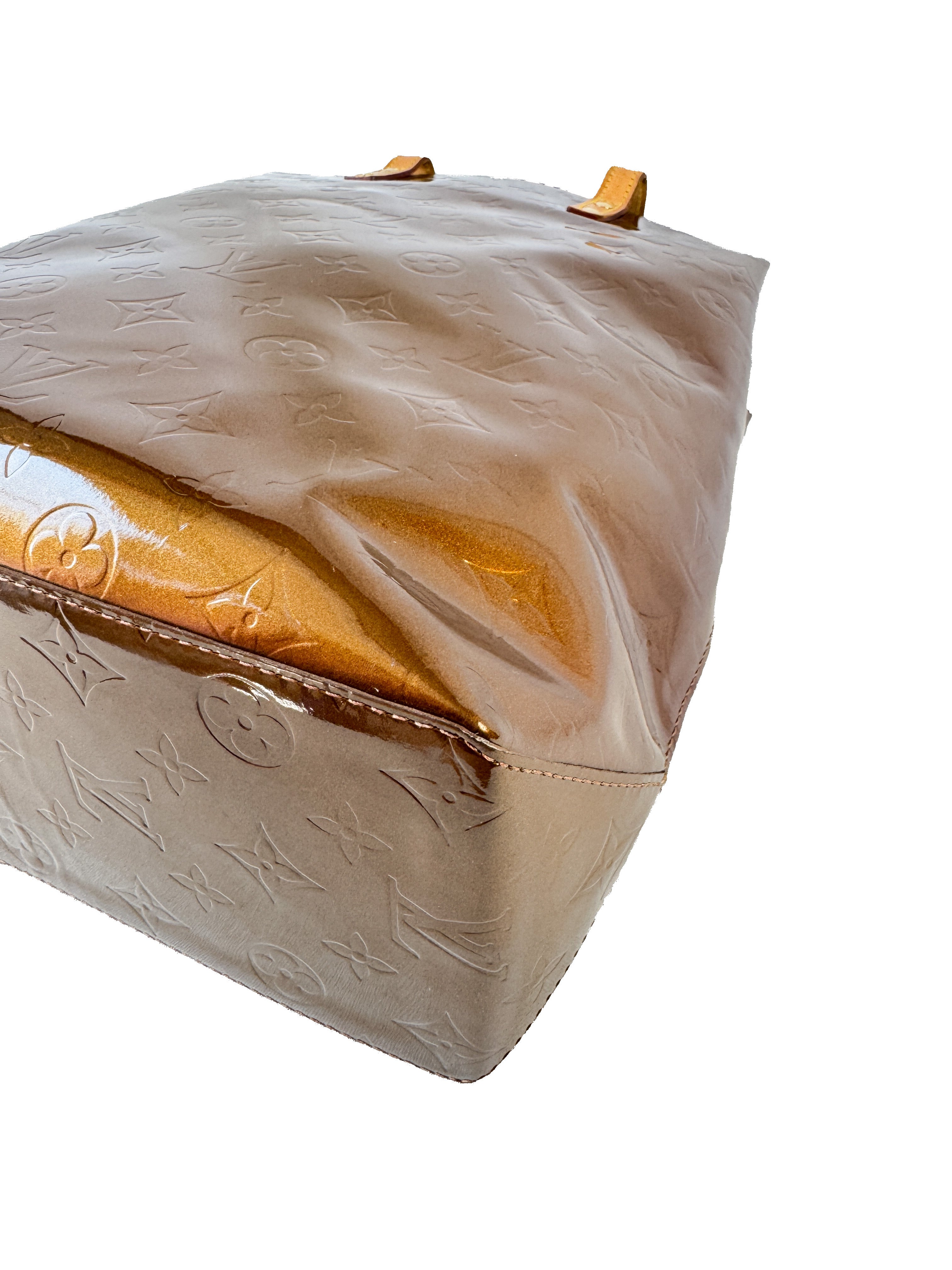 Louis Vuitton bronze vernis Reade MM tote