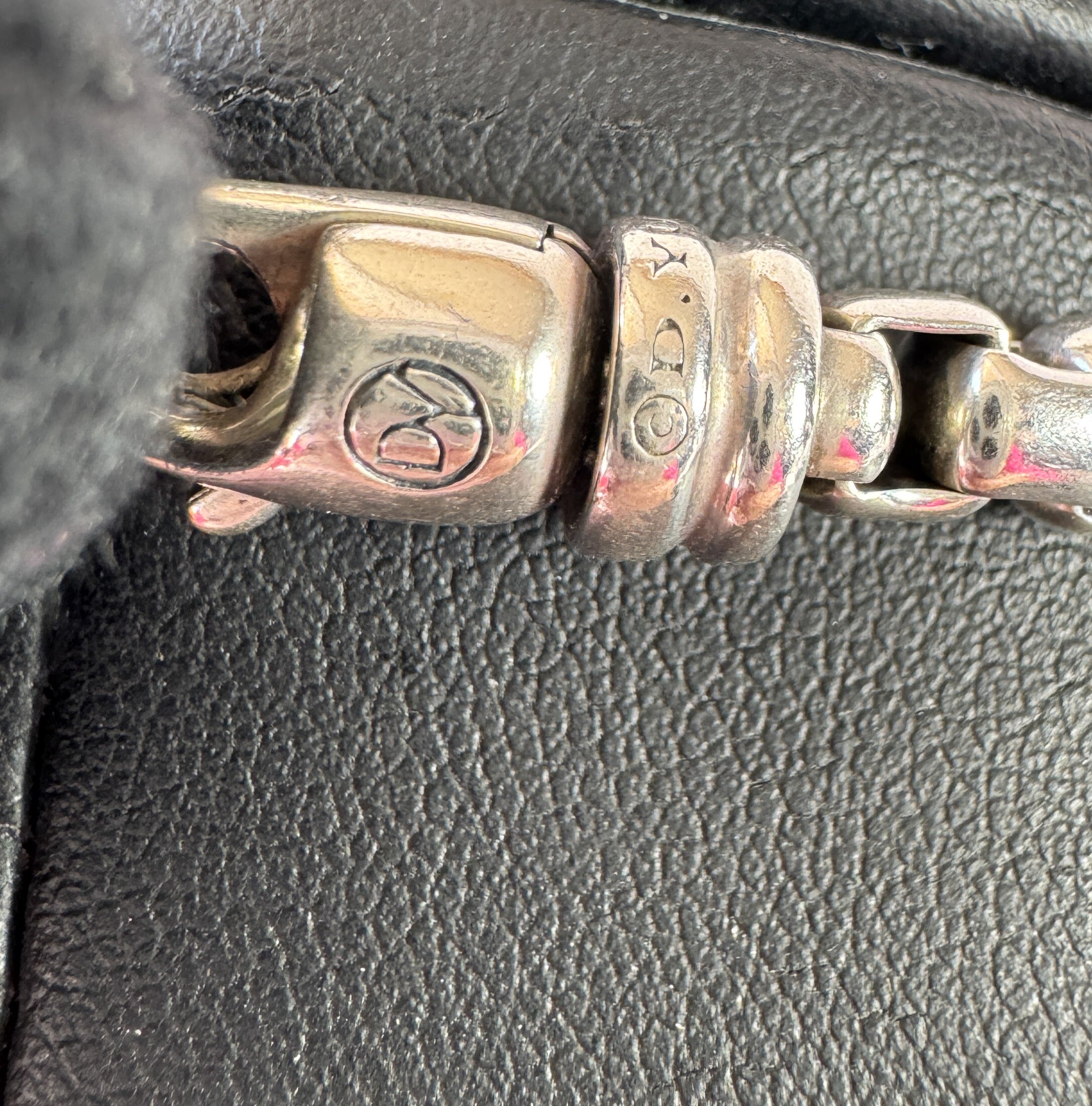 David Yurman sterling silver thick box chain necklace