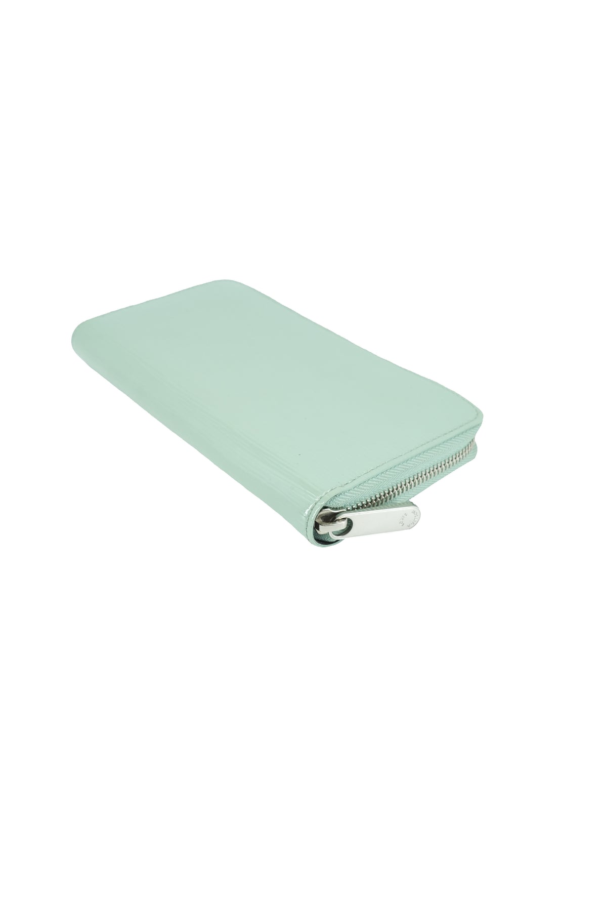 Louis Vuitton light green epi electric wallet CA0162