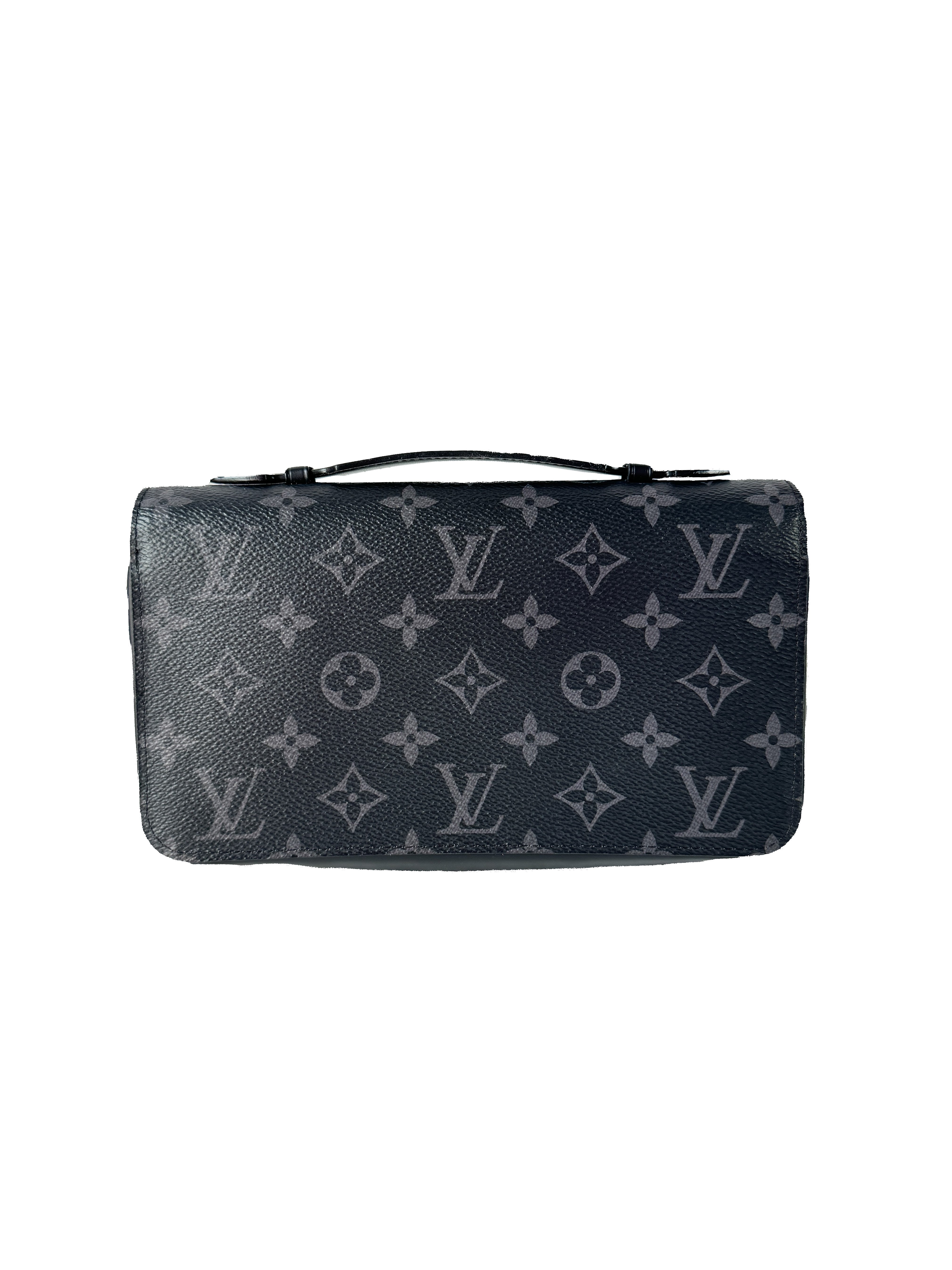 Louis Vuitton monogram eclipse xl zippy travel wallet CA4103