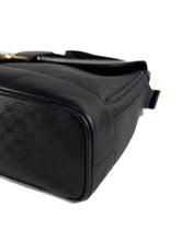 Gucci black micro GG horseshoe shoulder bag 001-86-1198