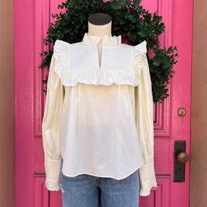 Sea cream long sleeve top size XXS