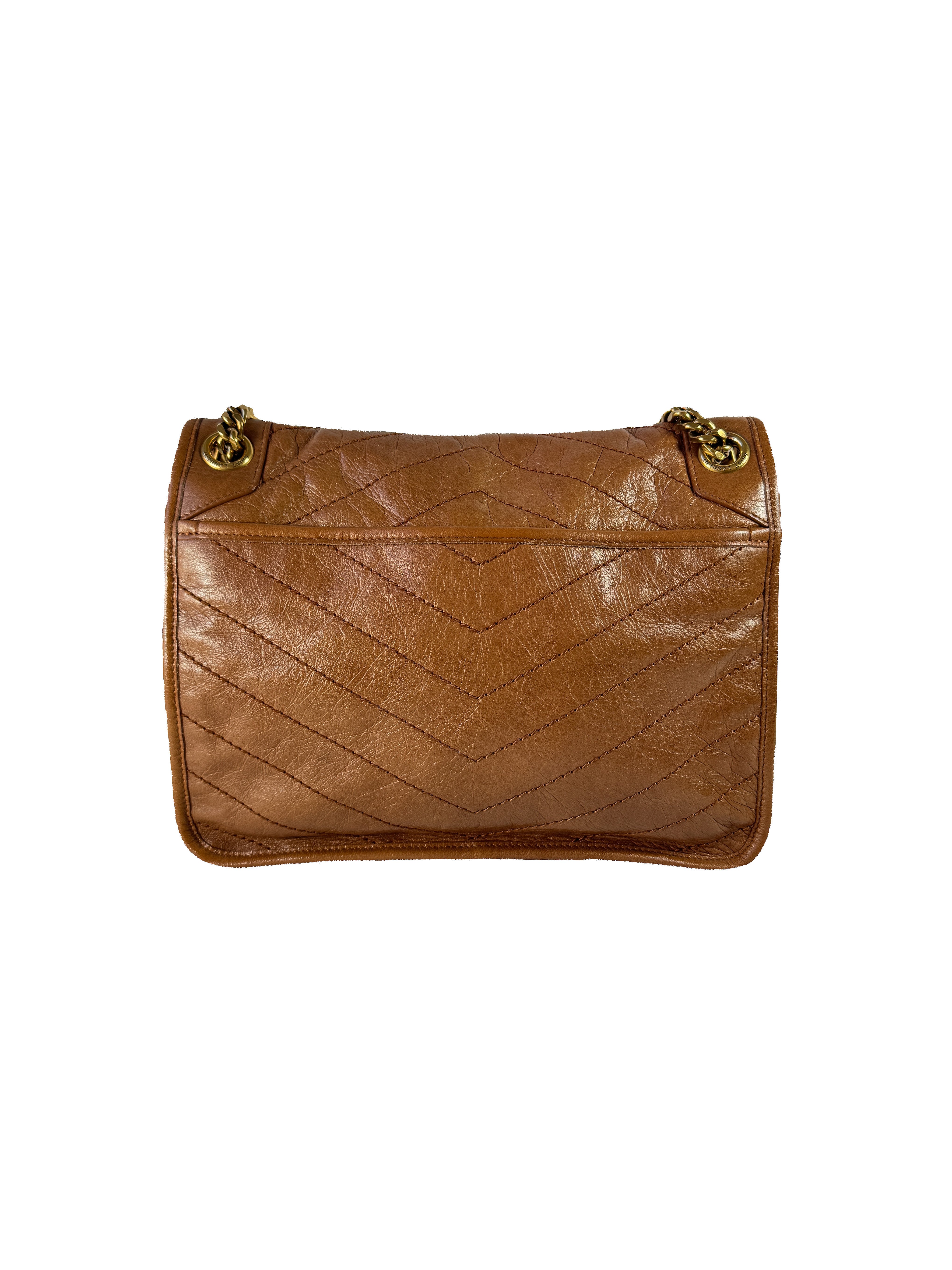 YSL brown medium Nikki PMR633158-0620