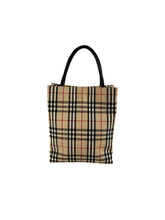 Burberry nova check mini canvas tote