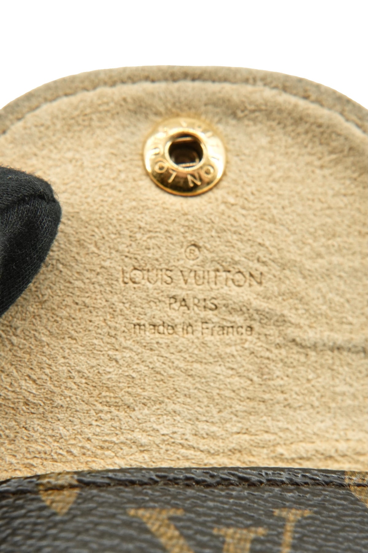 Louis Vuitton brown monogram keychain pouch SN4009