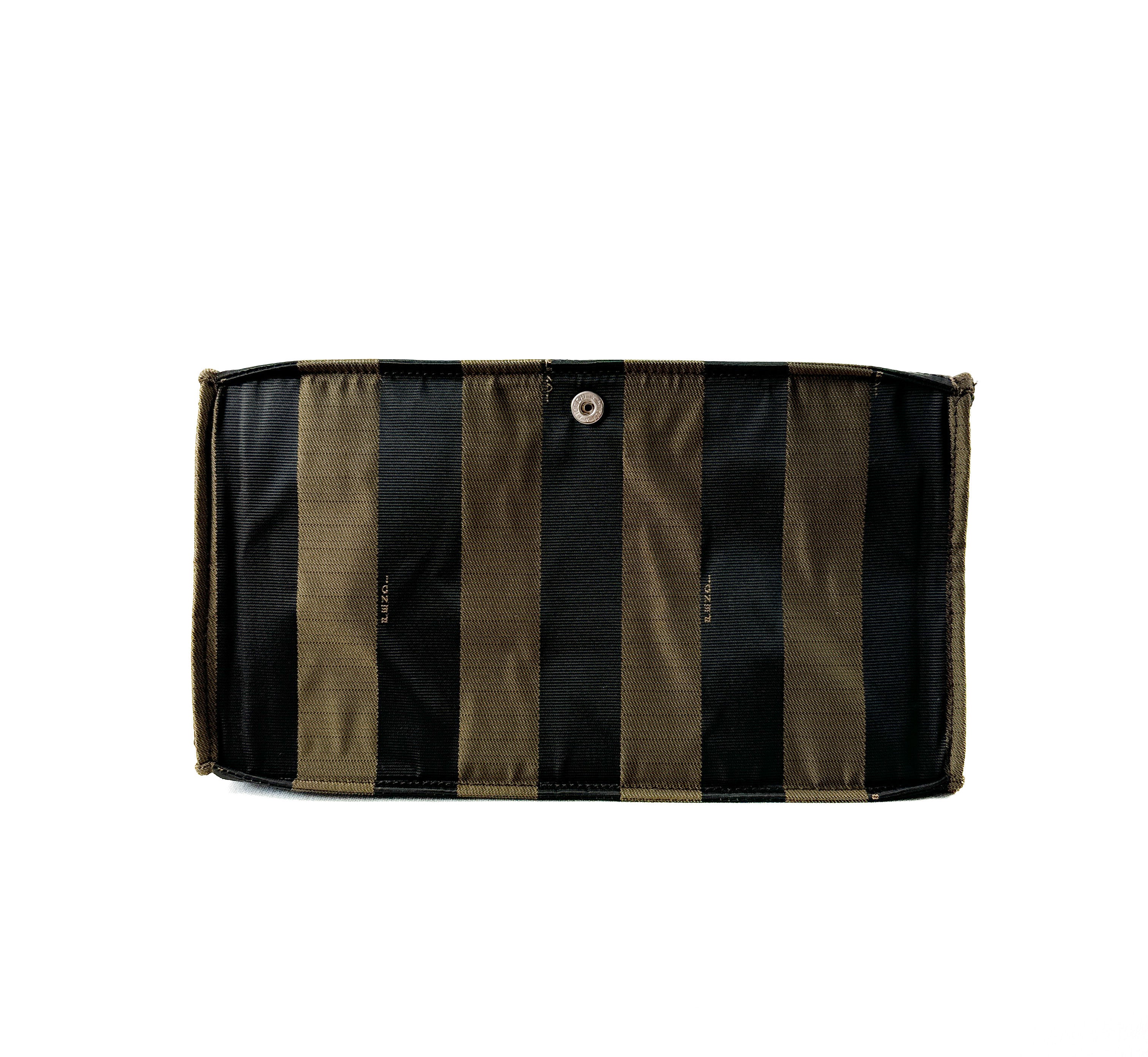 Fendi striped Pequin nylon tote 2305.26518.098