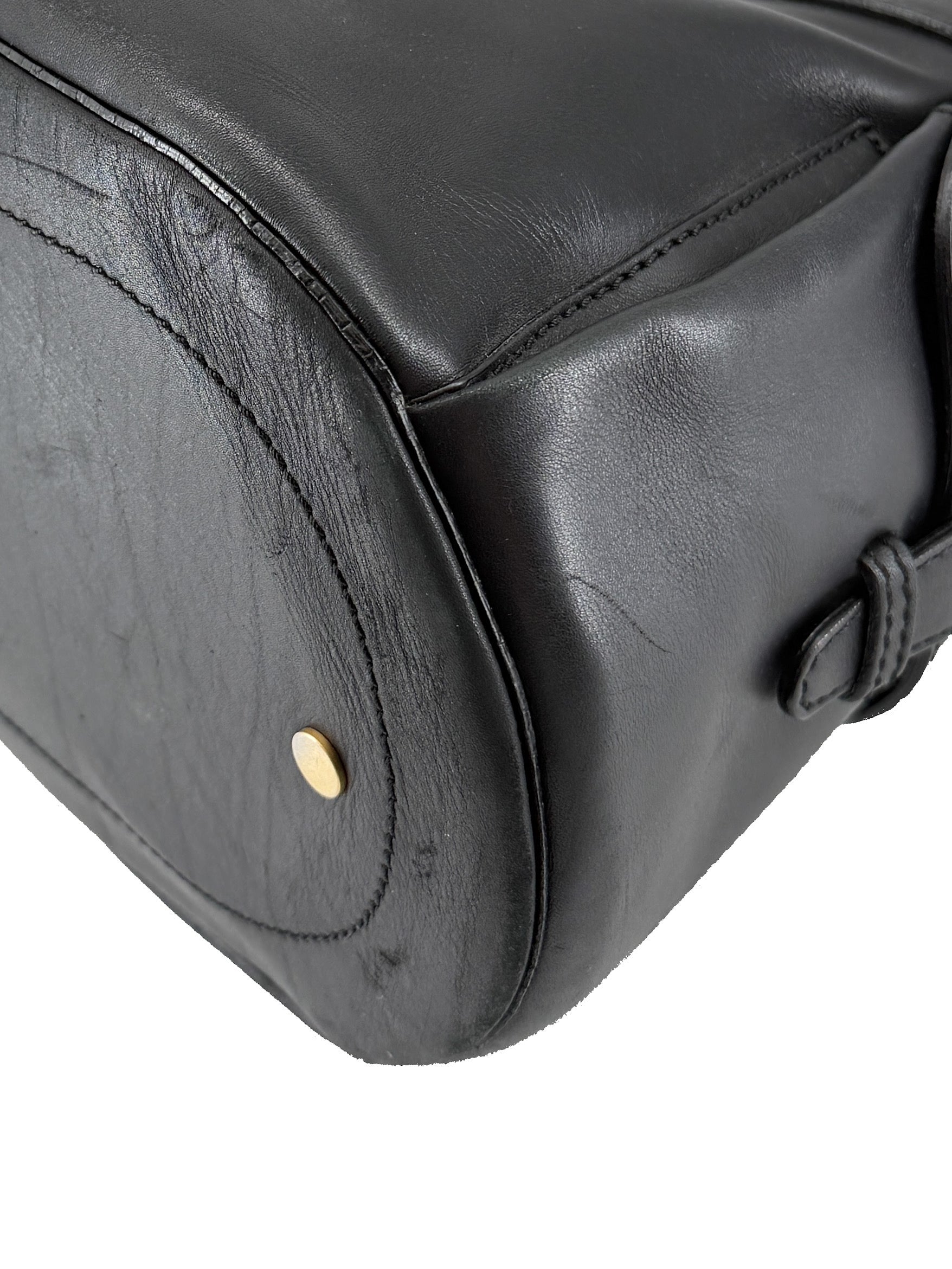 Jimmy Choo black leather Tulita shoulder bag