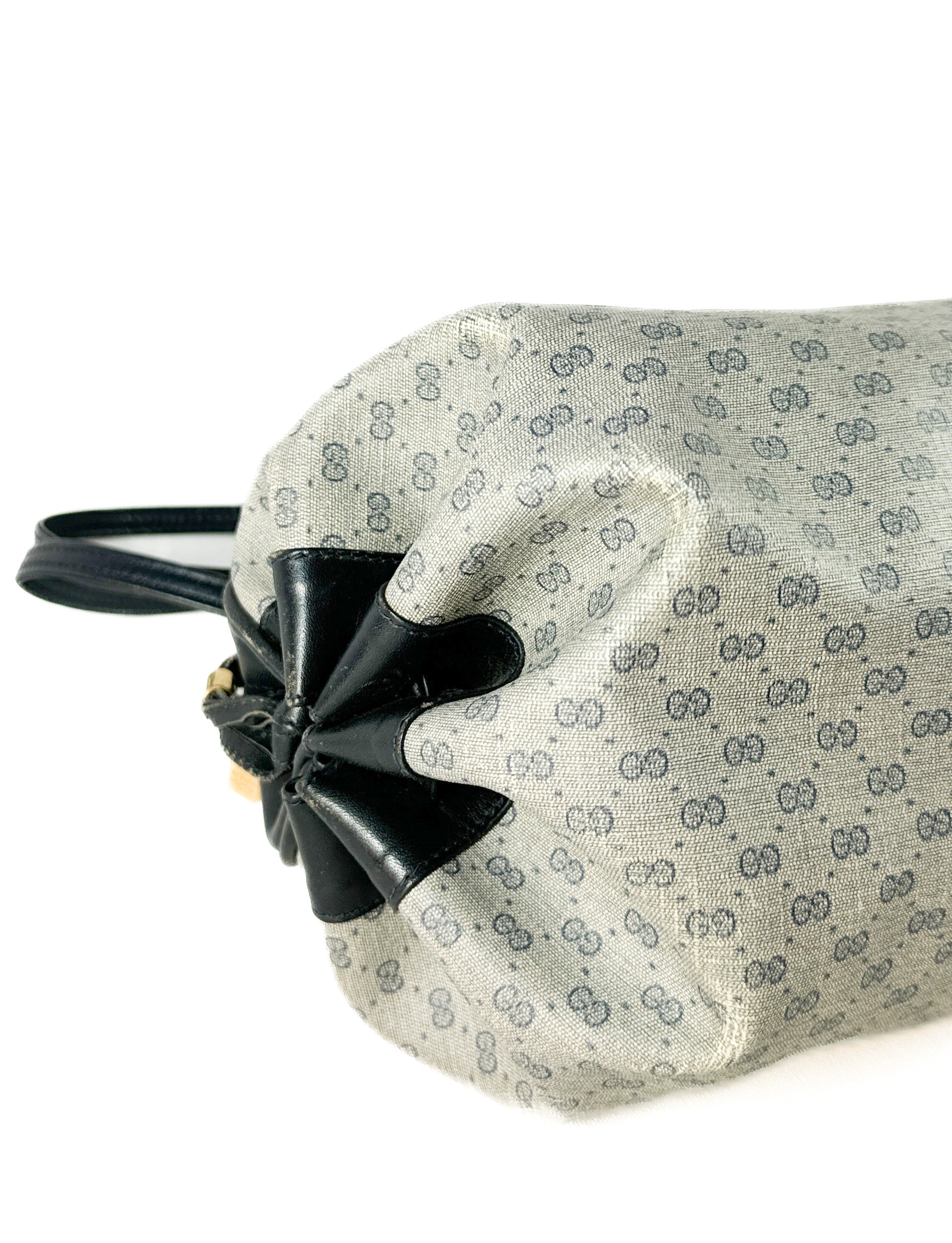 Gucci micro GG navy gray vintage crossbody 007-115-5770