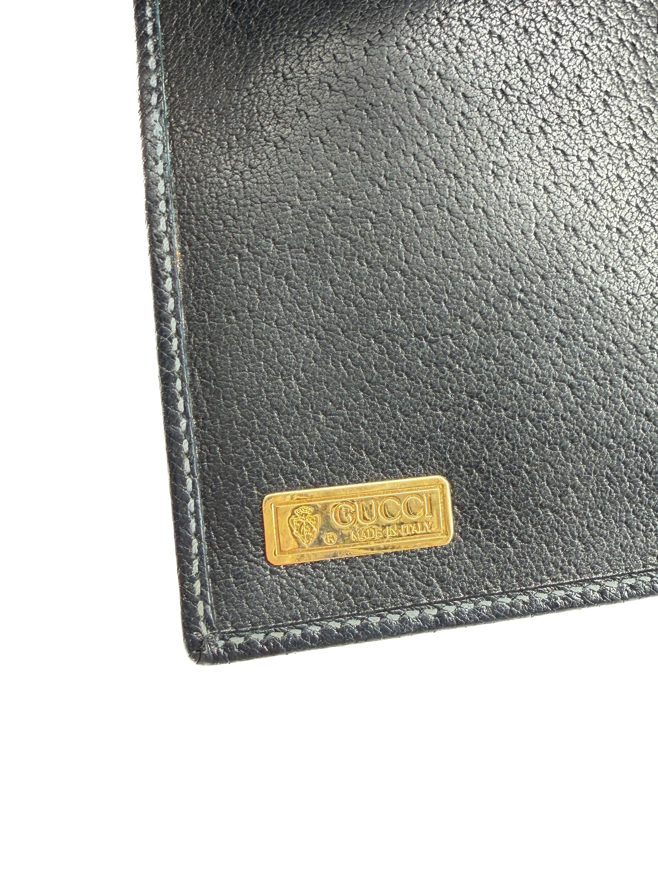 Gucci navy vintage GG wallet 035-149-0961