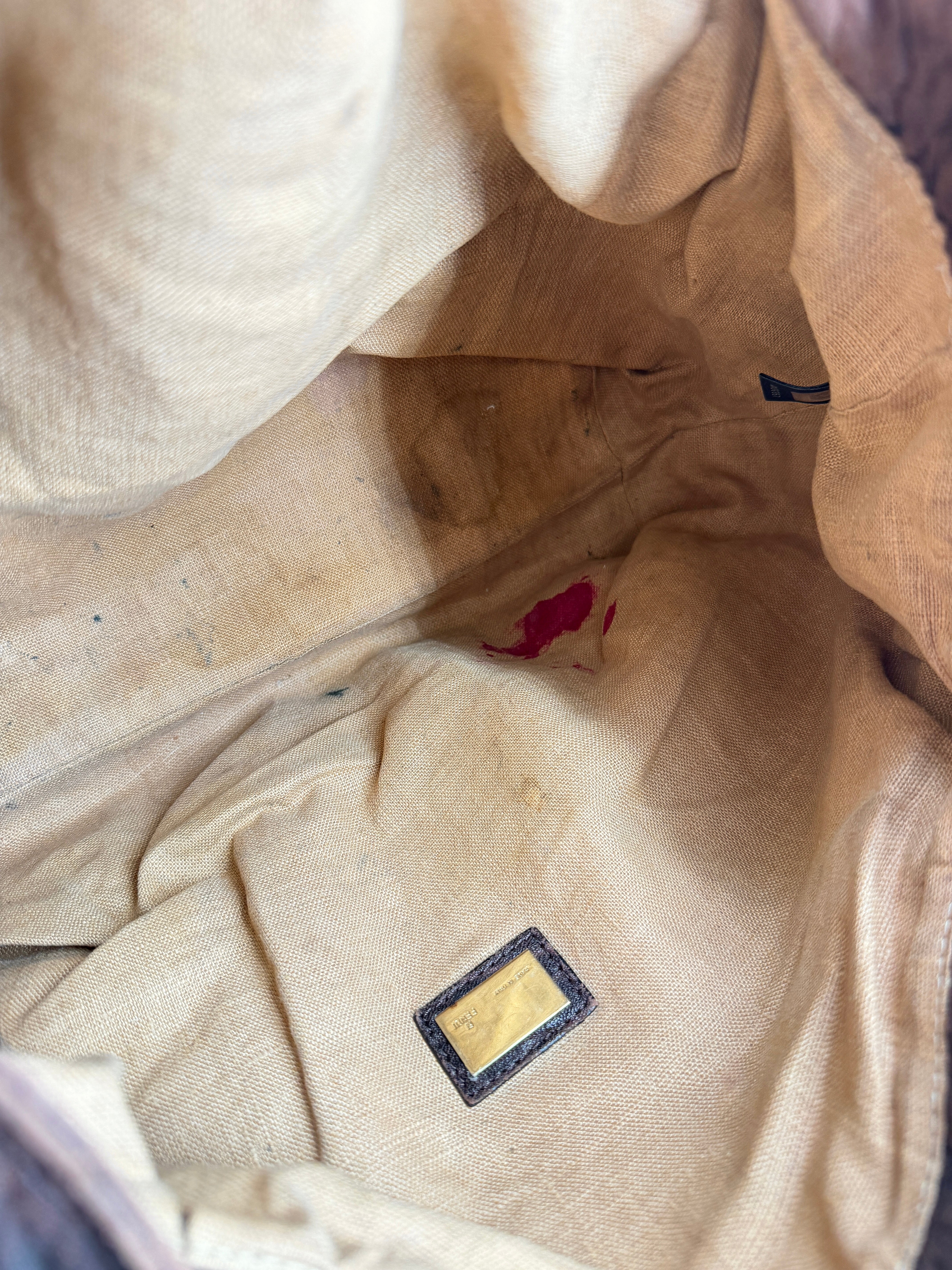 Fendi brown Zucca Spy bag *as is*