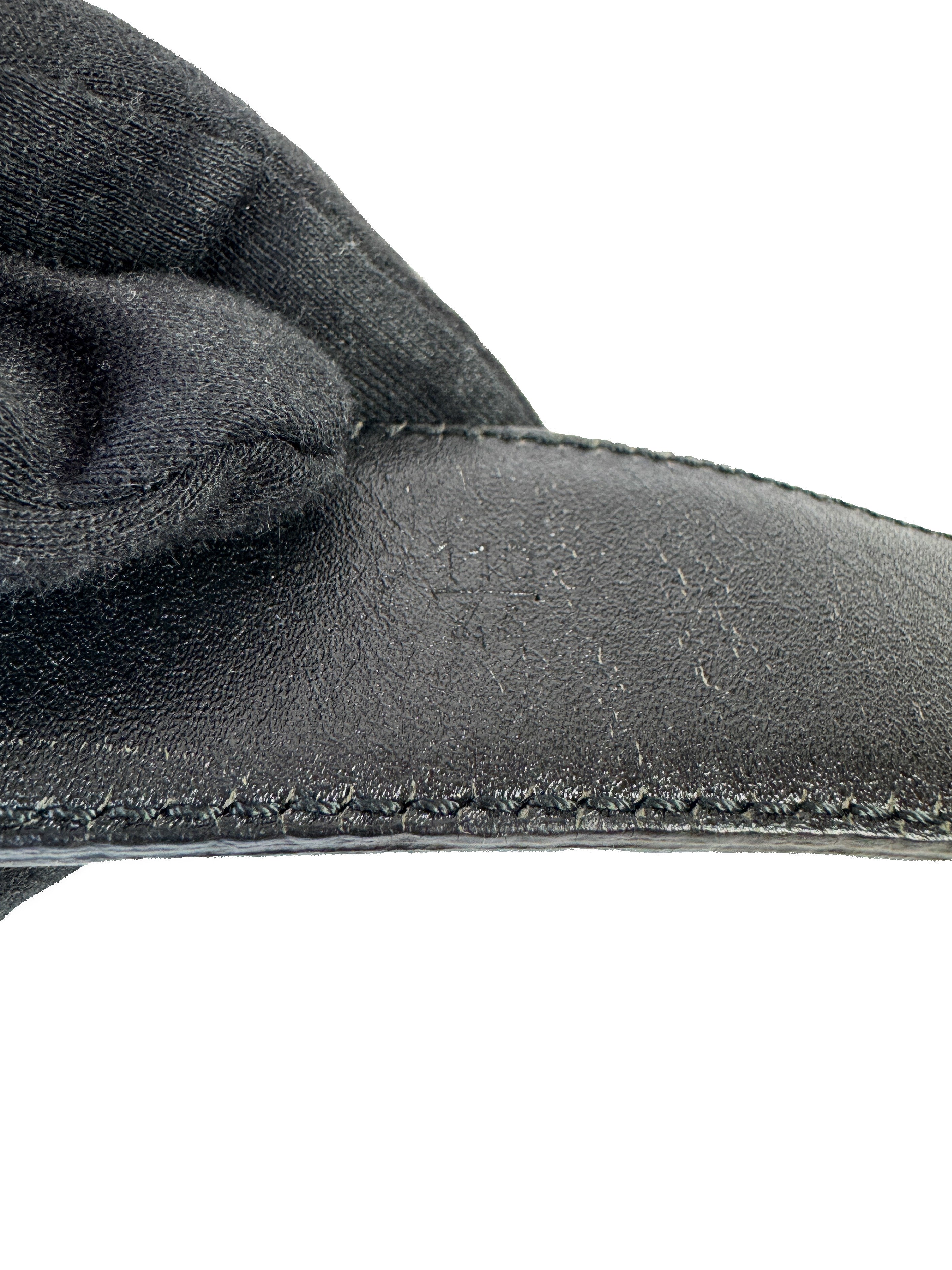 Prada black leather belt size 110 44 1097