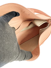 Polène peach Tonca leather crossbody