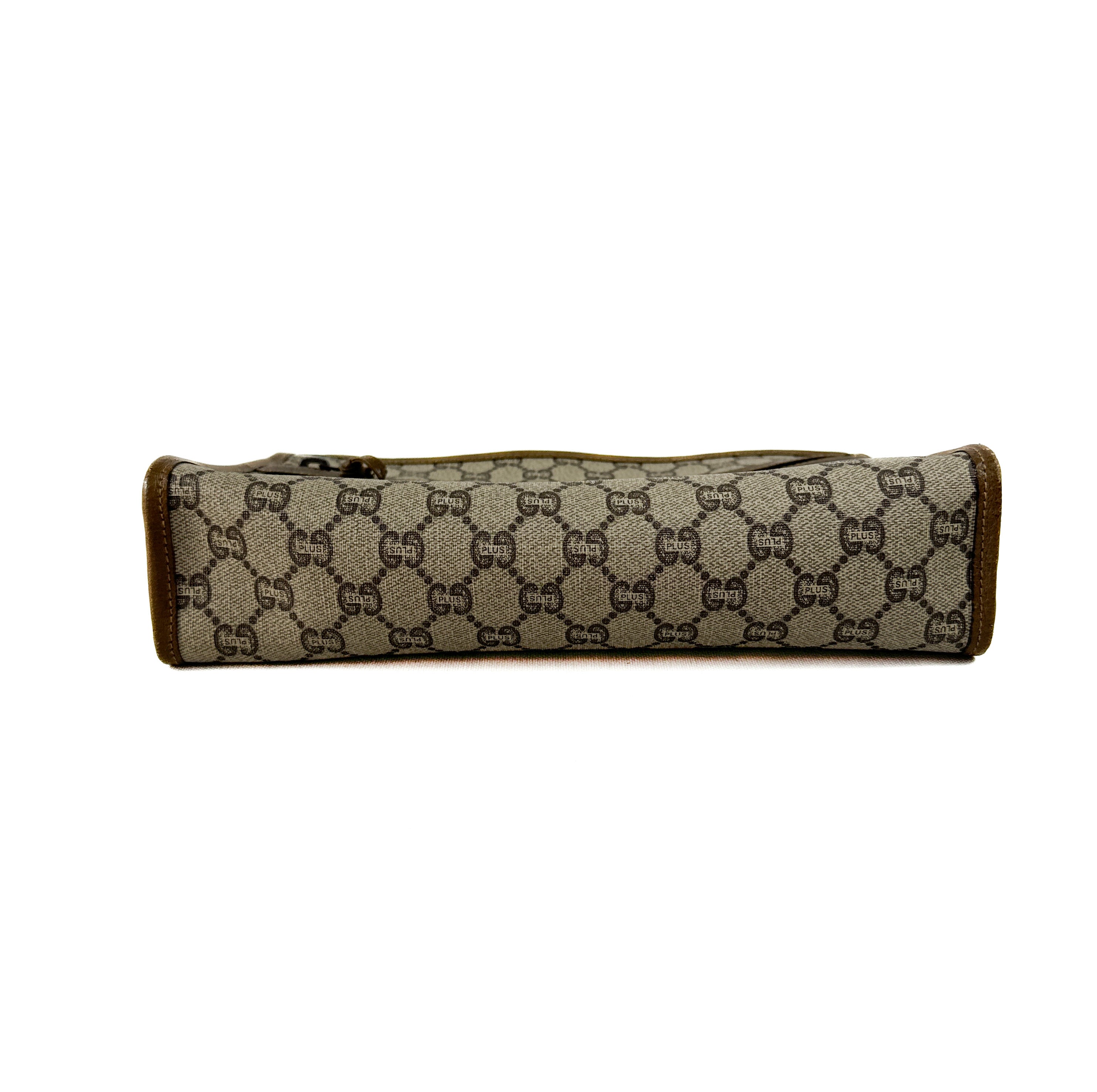 GUCCIプラス Gucci Plus monogram vintage zip pouch/clutch 70s/80s