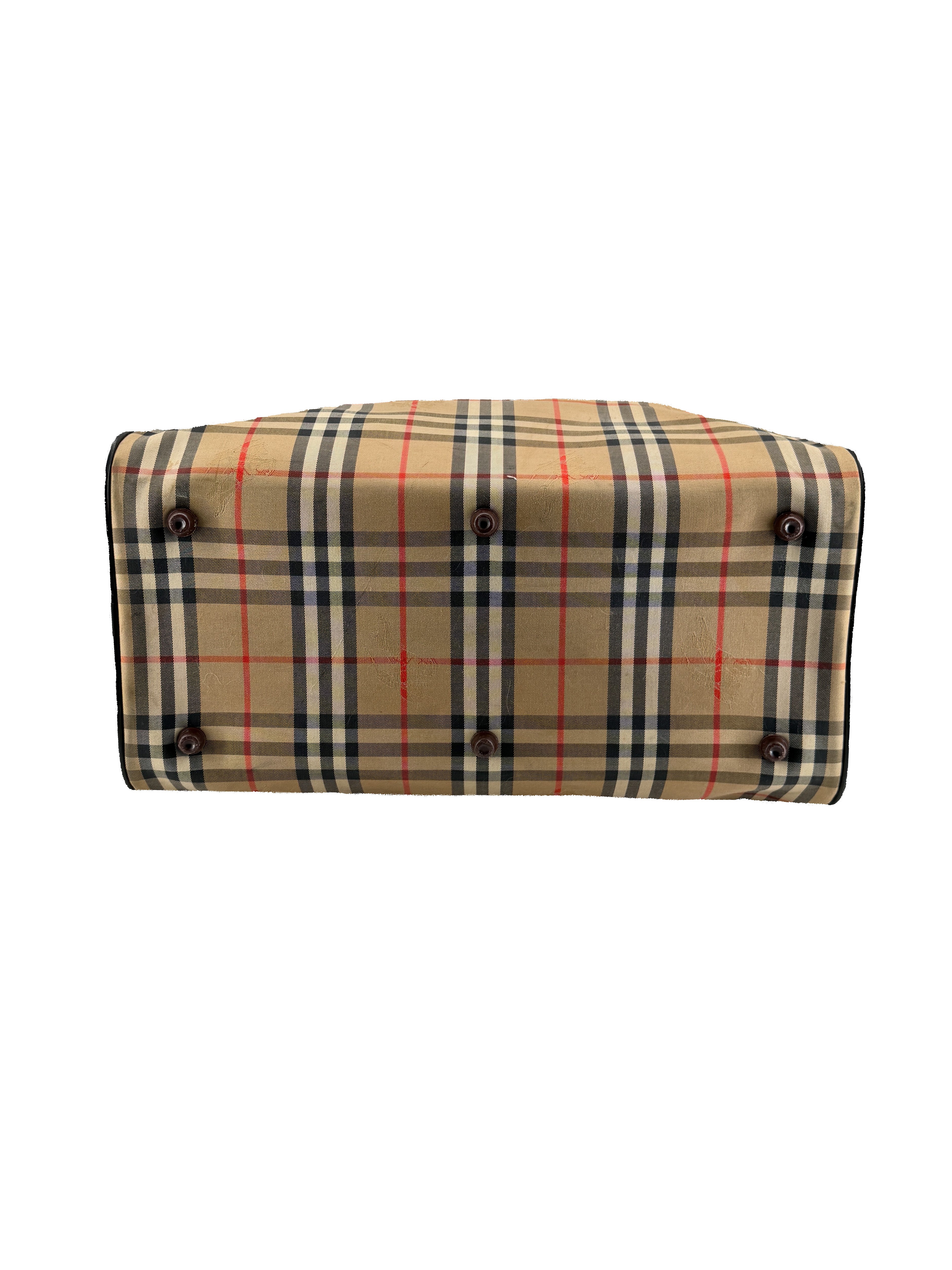 Burberry vintage nova check Boston duffle bag *as is*