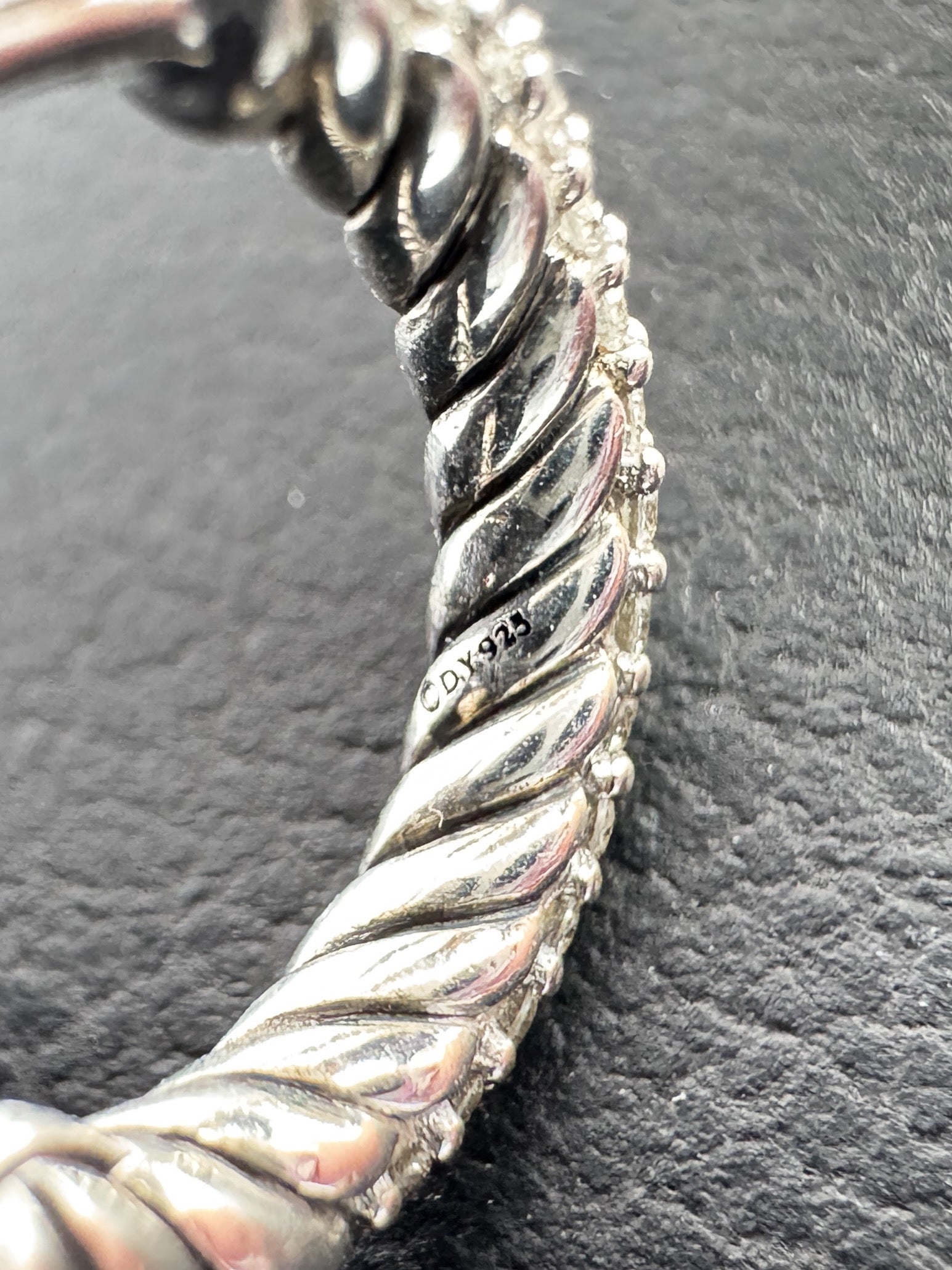 David Yurman petite pave diamond huggie hoop earrings