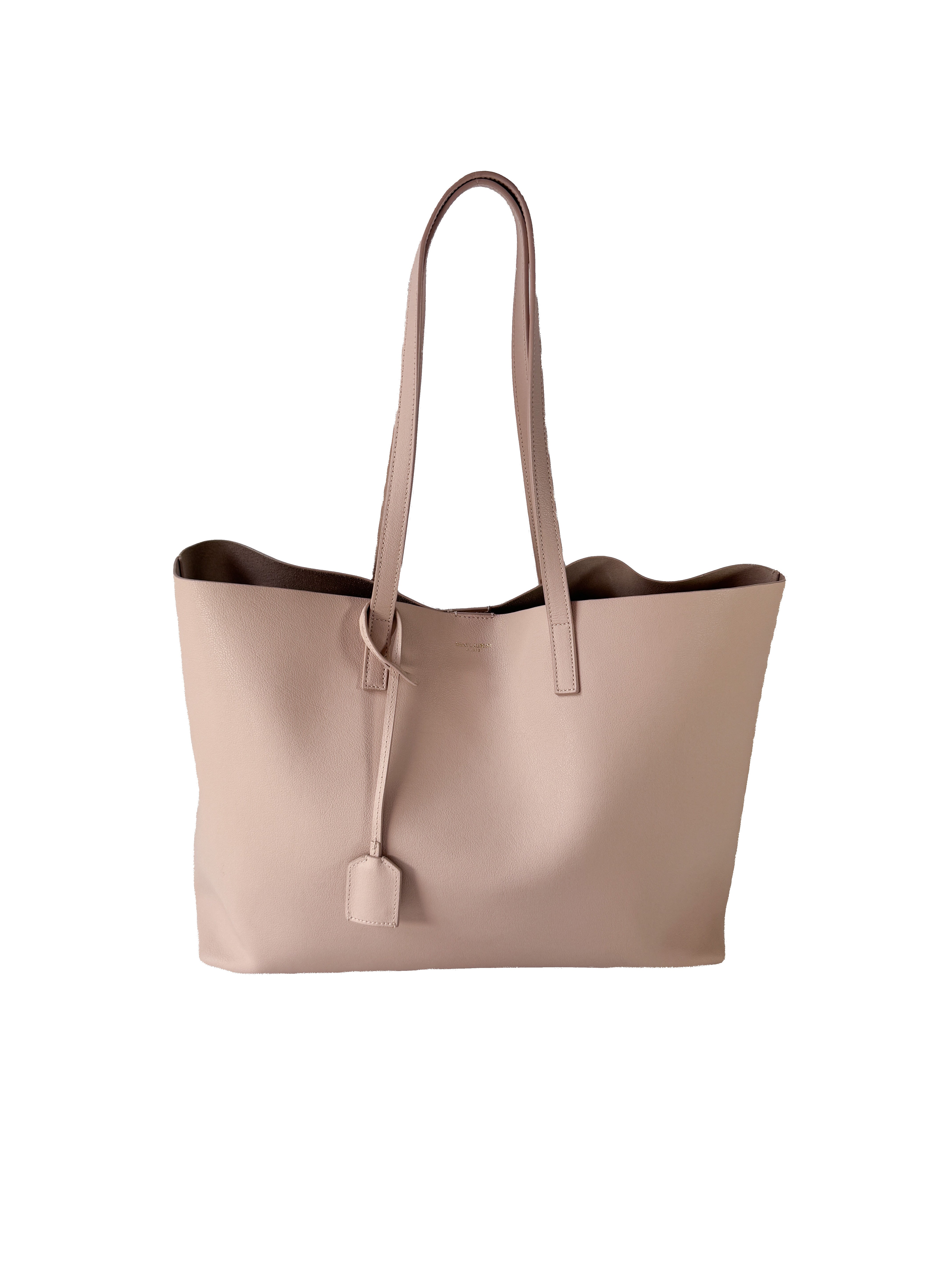 Saint Laurent light pink leather east west tote  MAL394195-1217