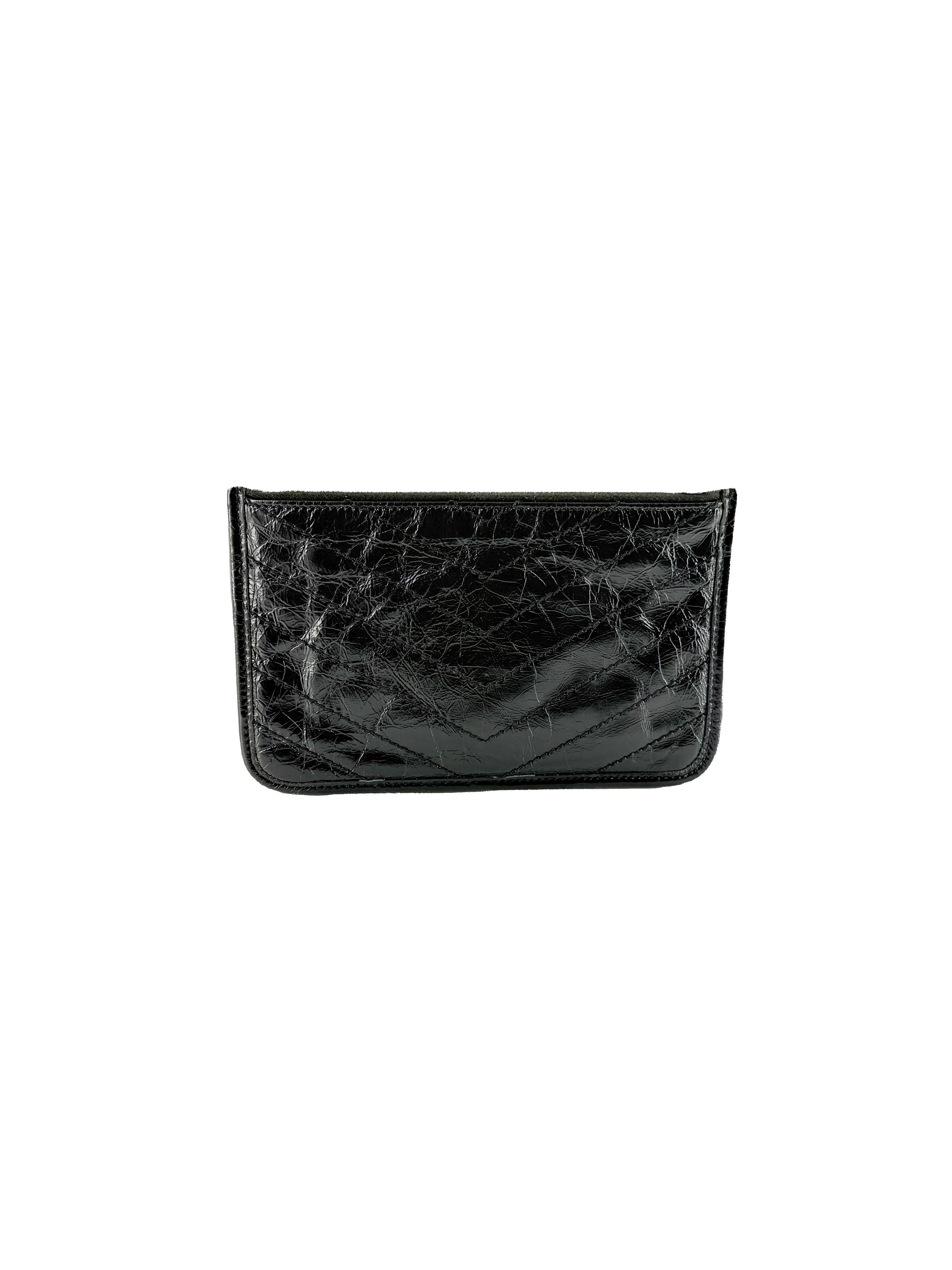 Saint Laurent black leather Nikki bill pouch GRS-583577-0419