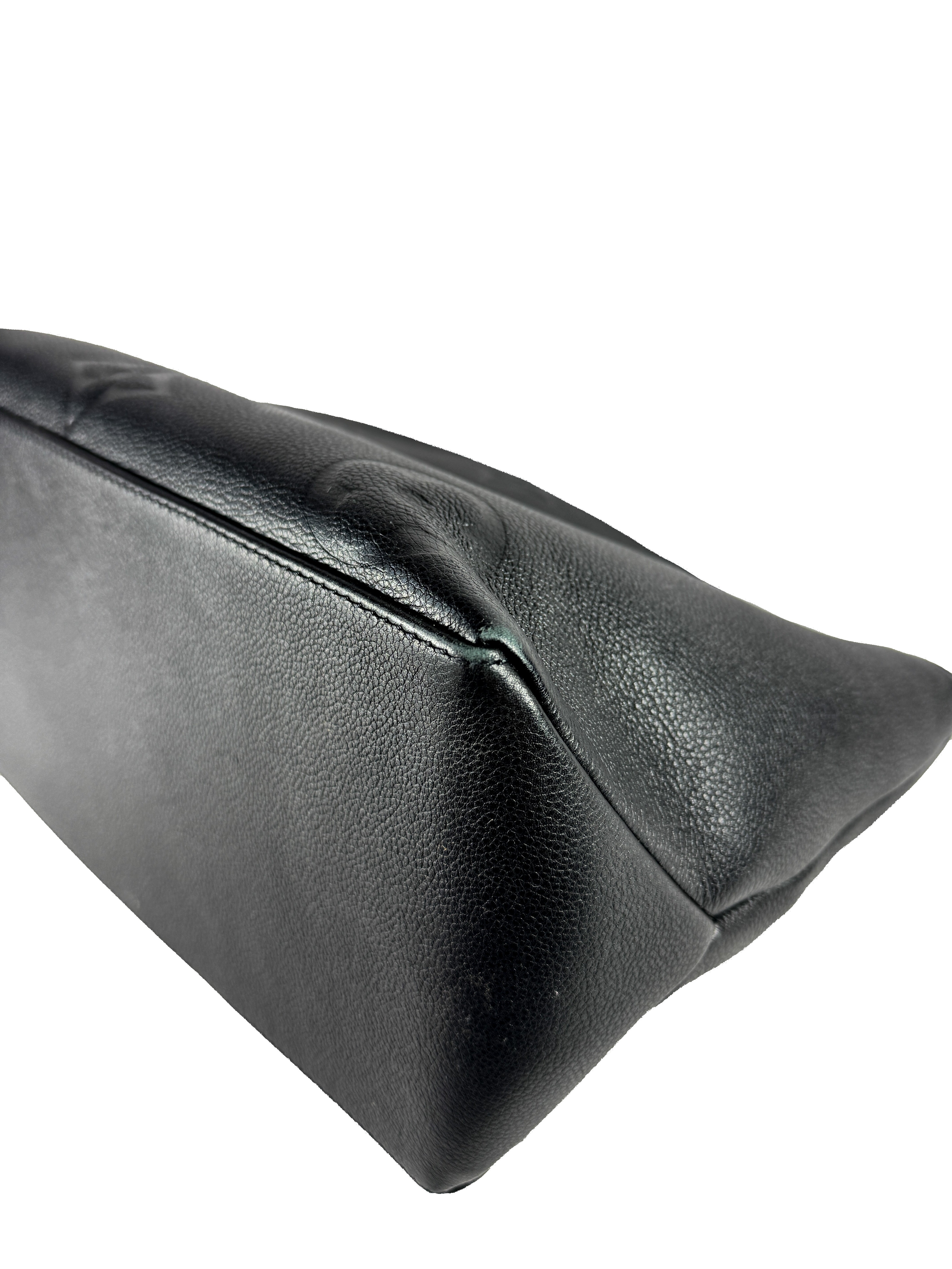 Louis Vuitton black Grand Palais Empreinte Leather Tote Bag NFC