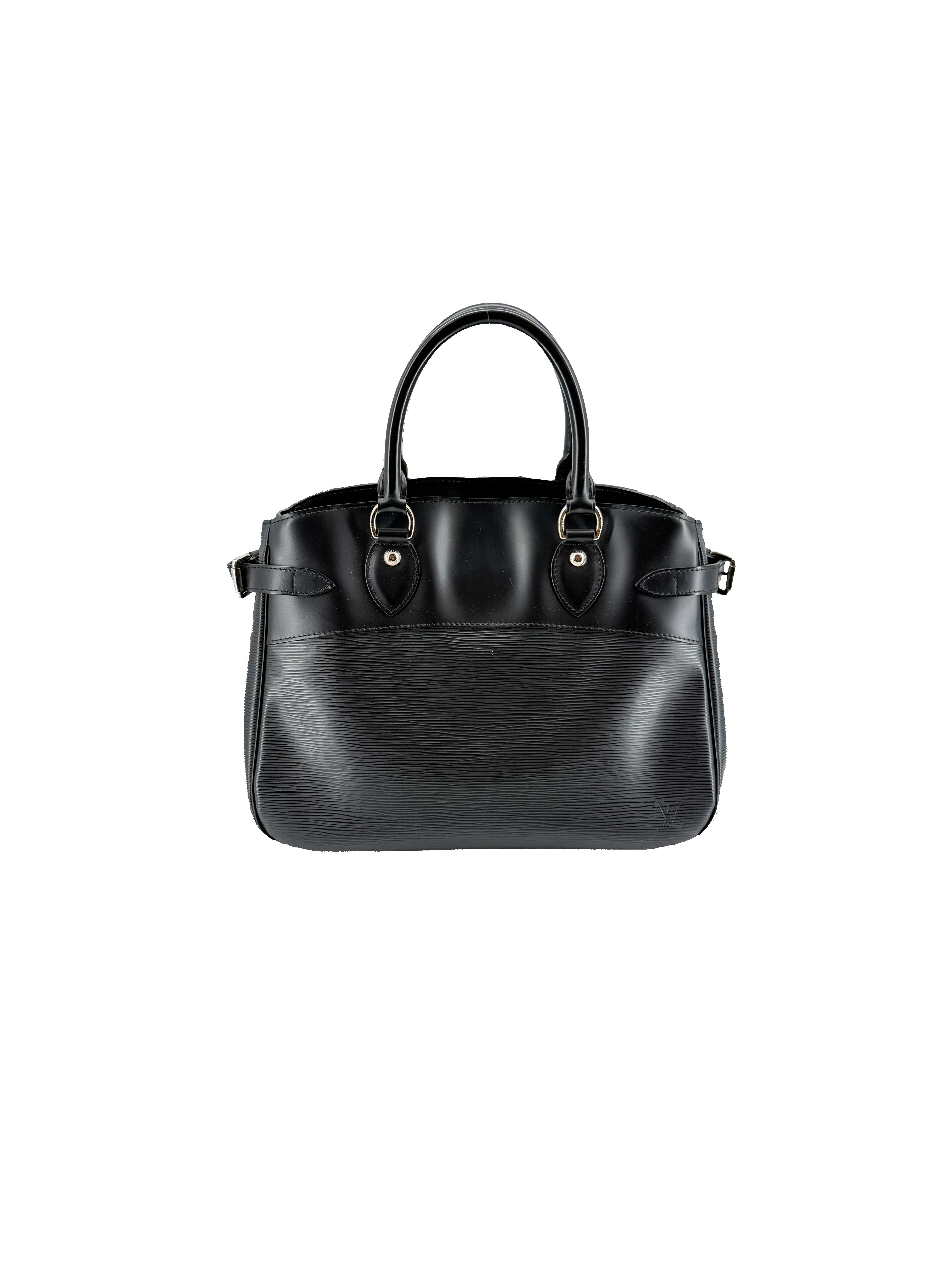 Louis Vuitton black epi leather Passy PM