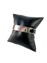 Hermès black & silver Clic H bracelet PM