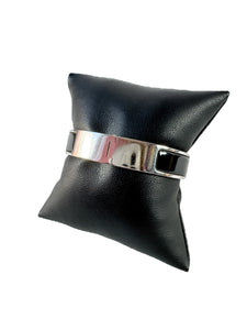 Hermès black & silver Clic H bracelet PM