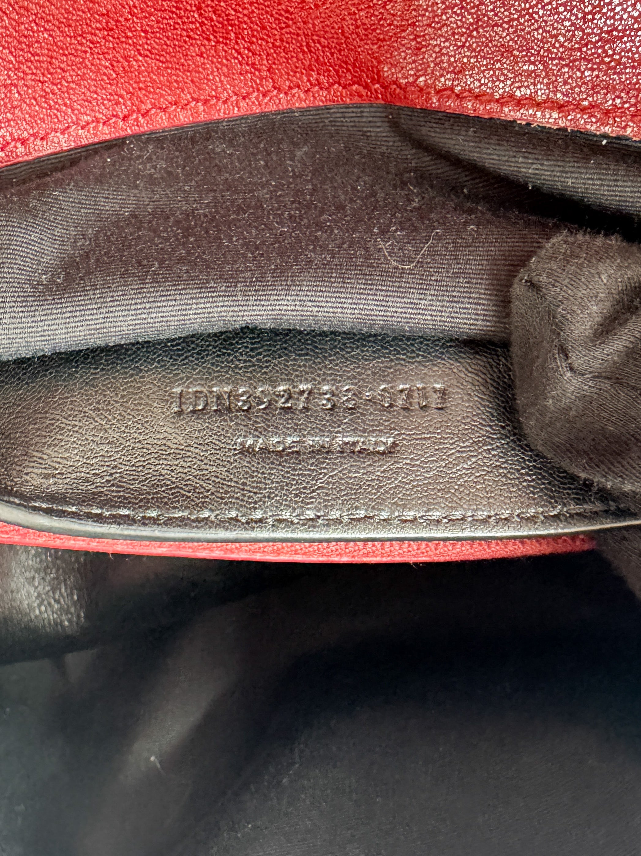 Saint Laurent red leather large College shoulder bag IDN-392738-0717