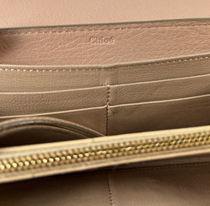 Chloé Drew light pink leather wallet **as is**